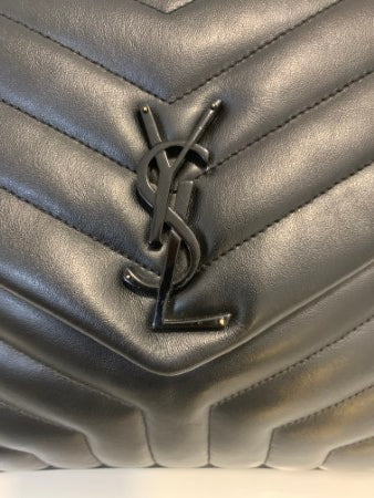 YSL Black Loulou Medium Bag