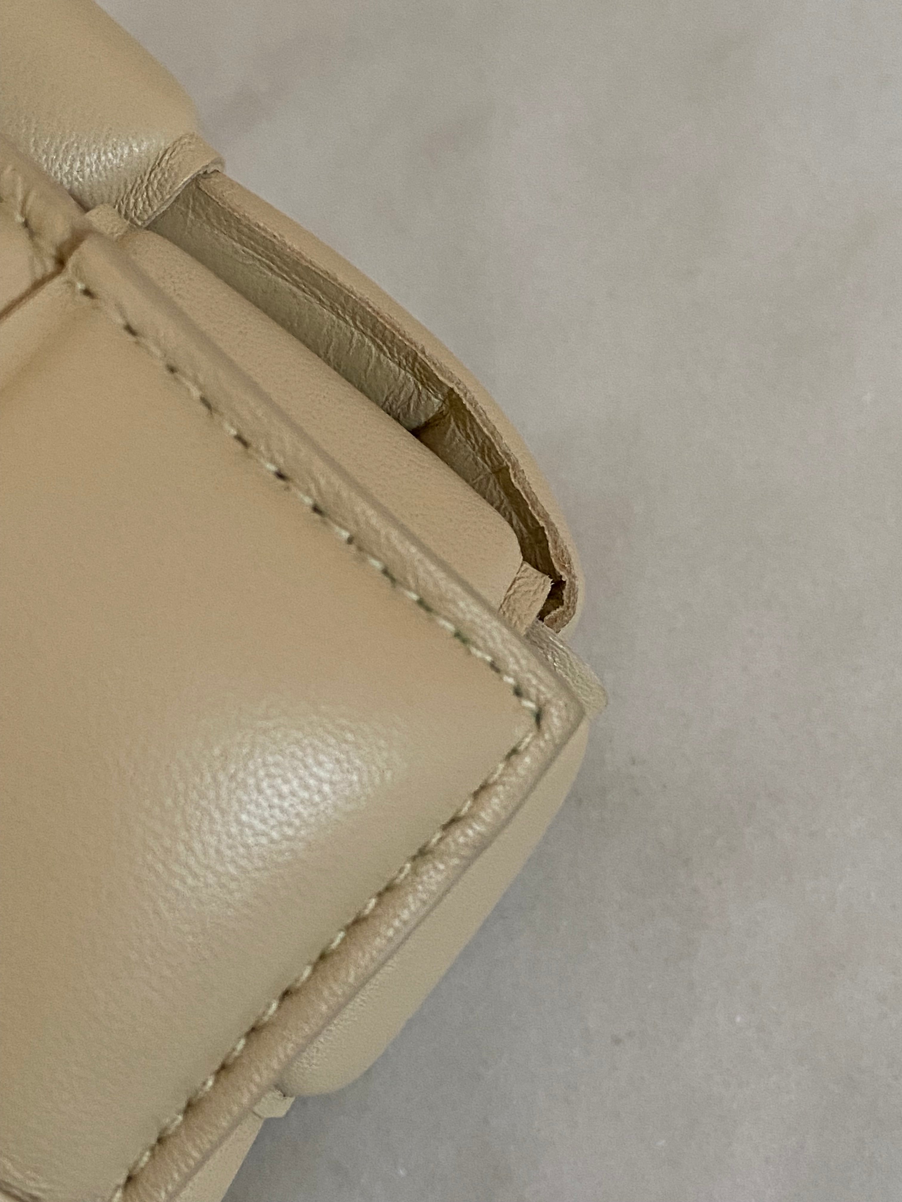 Bottega Veneta Beige Padded Cassette Crossbody Bag