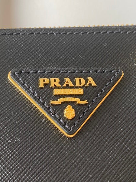 Prada Black Double Zip Mini Tote Bag