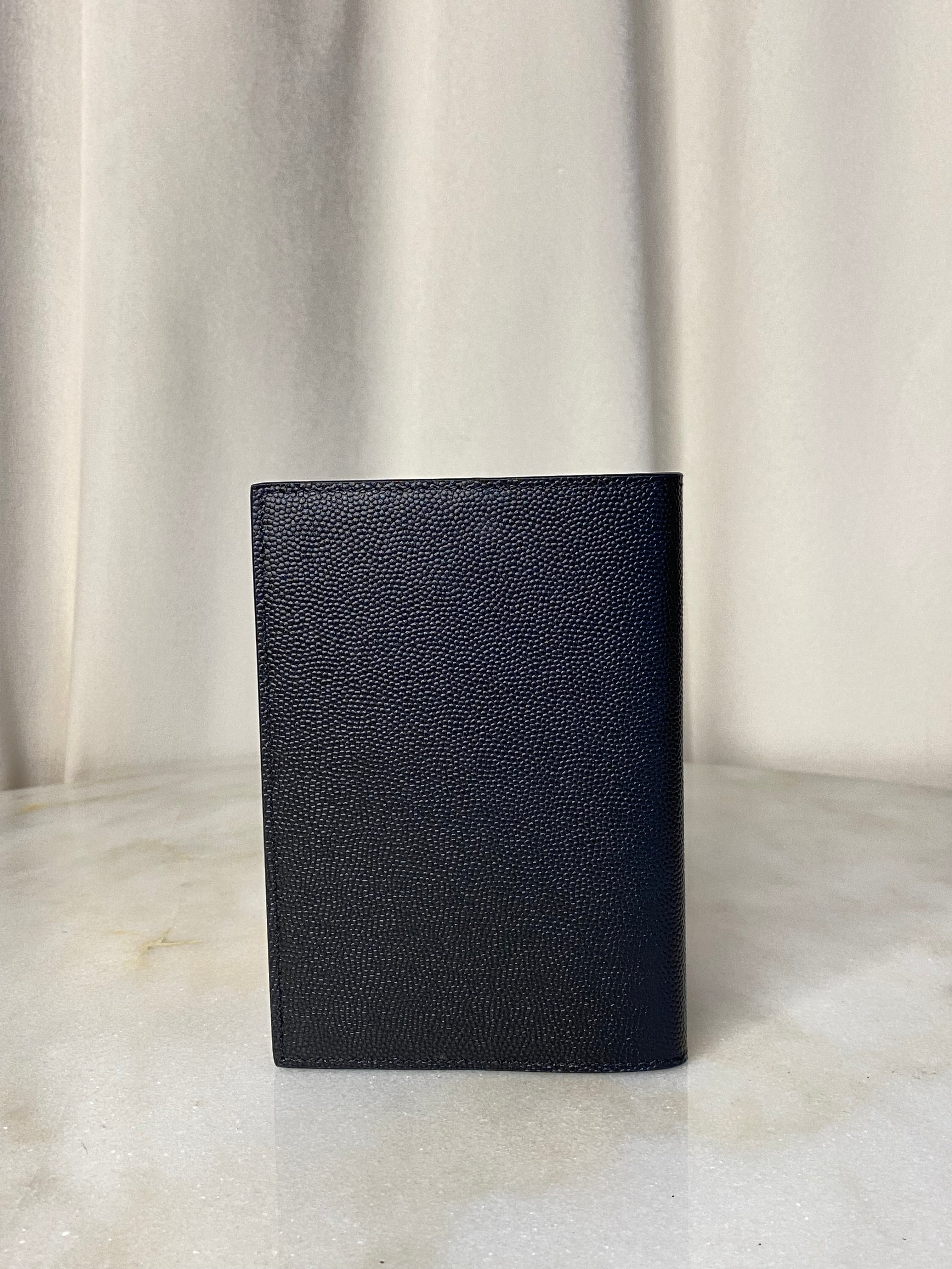 YSL Black Passport Holder