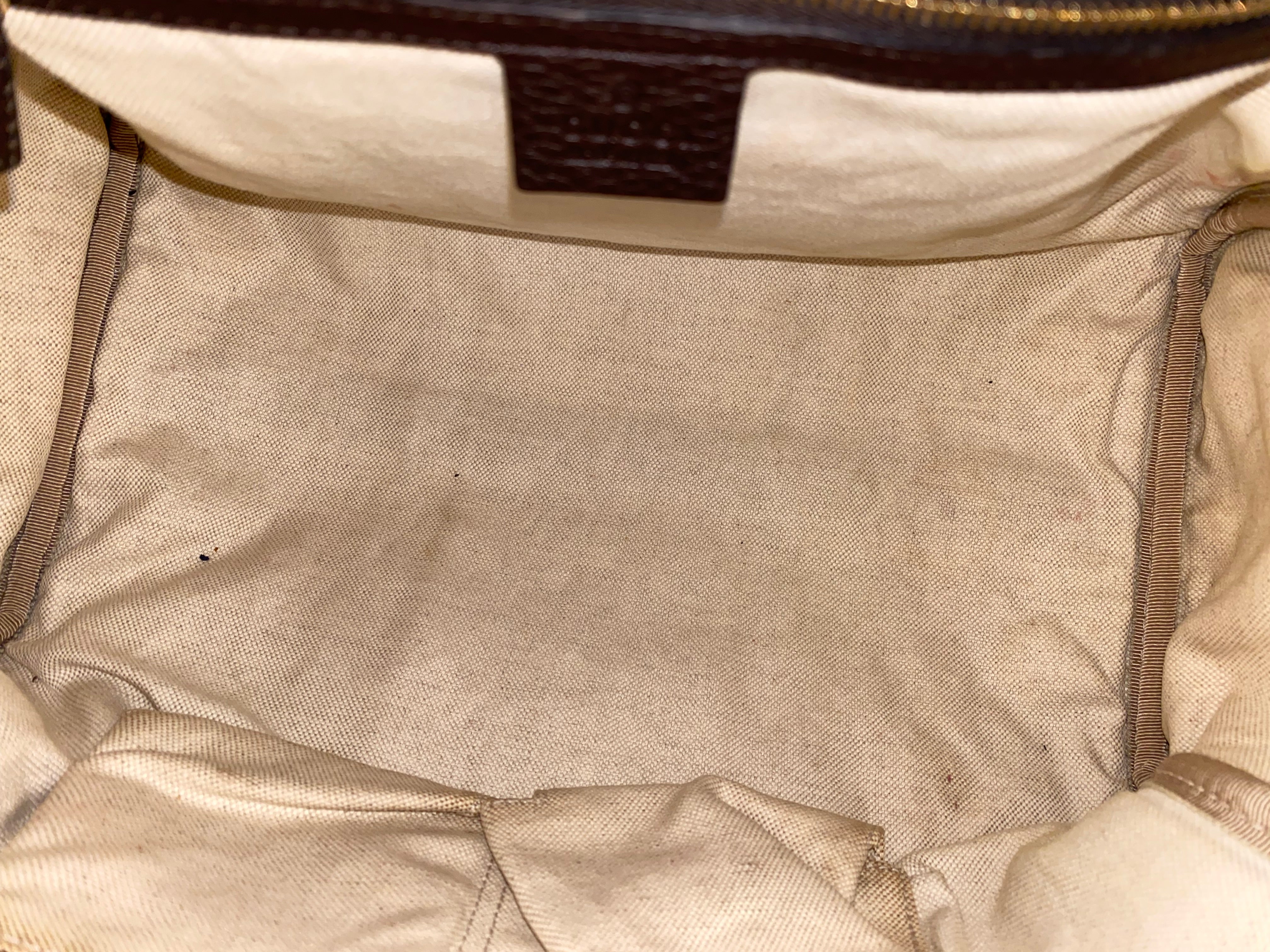 Gucci Brown Boston Web Ophidia Tote Bag