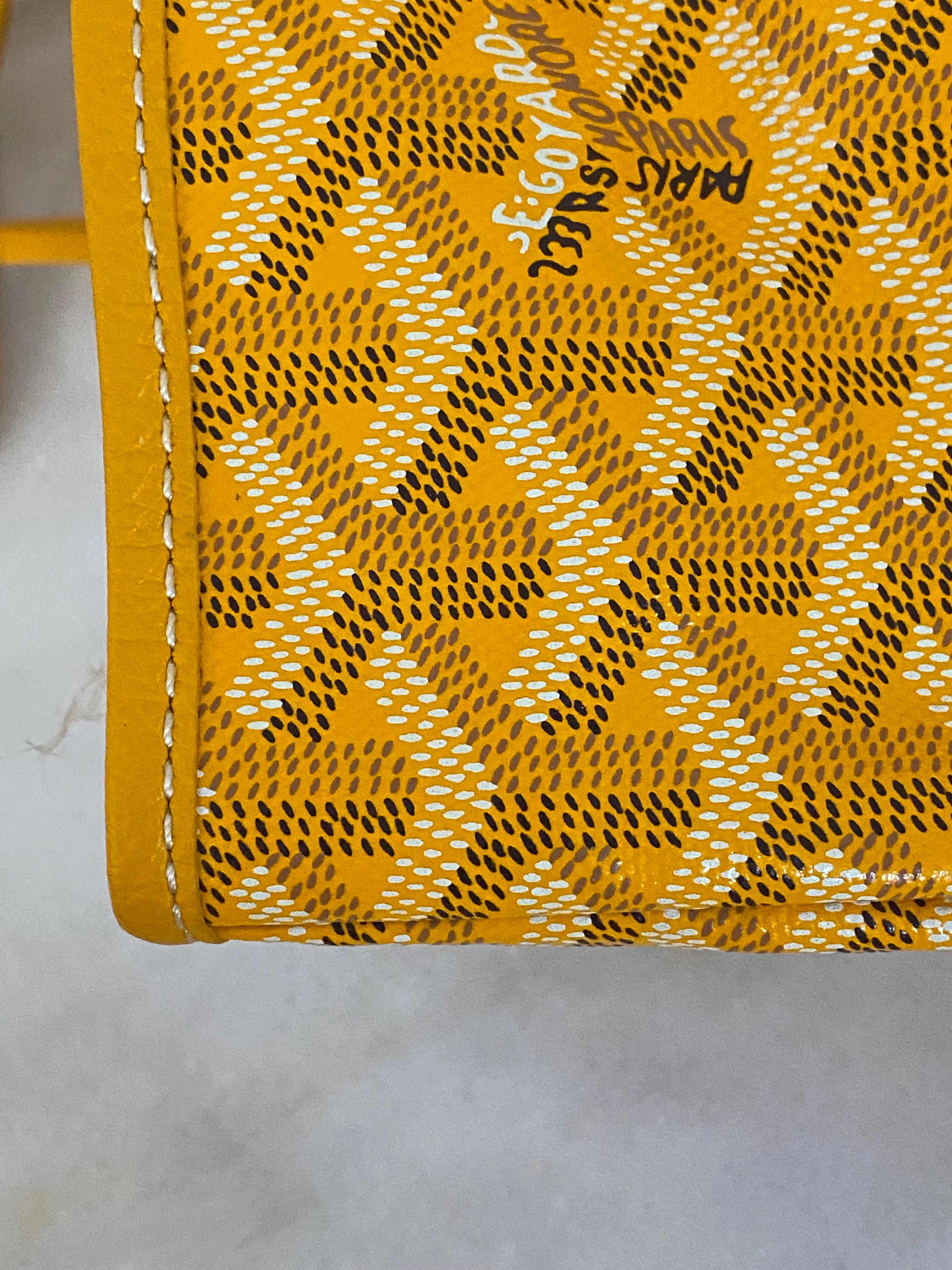 Goyard Yellow Goyardine Saint Louis PM Bag