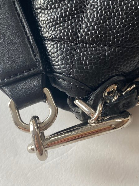 Chanel Black French Riviera Hobo Bag