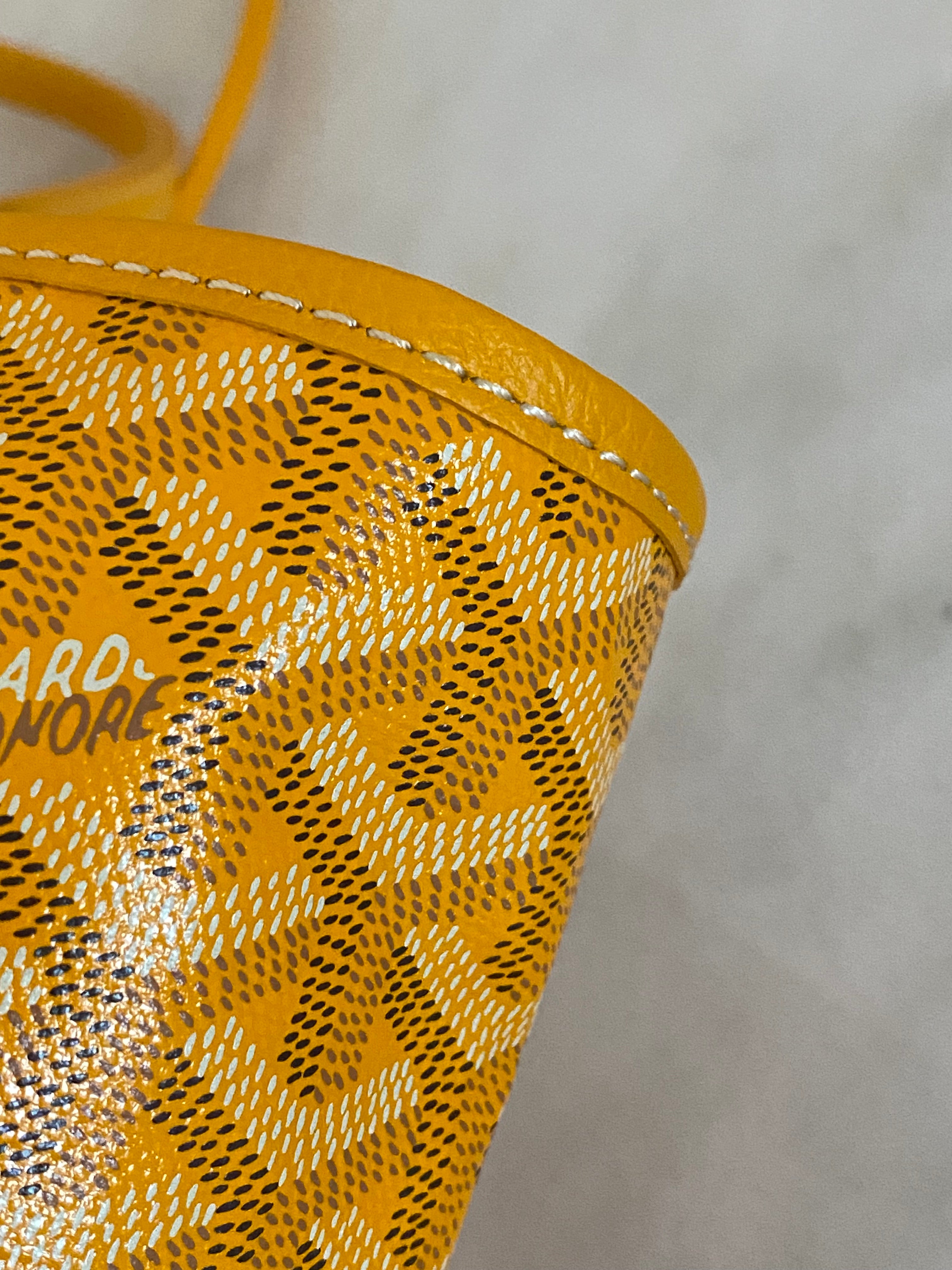 Goyard Yellow Goyardine Saint Louis PM Bag