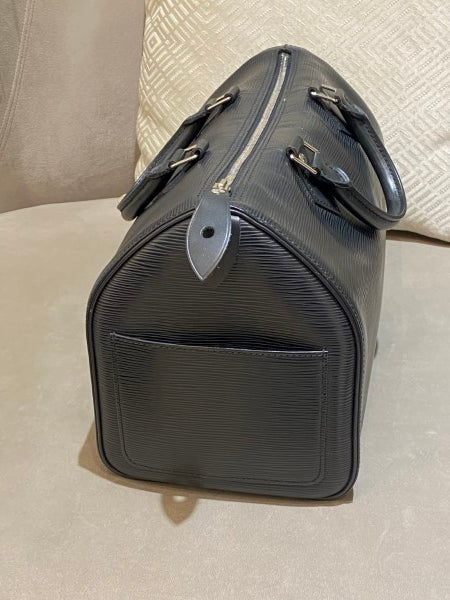 Louis Vuitton Noir Speedy 35 Bag