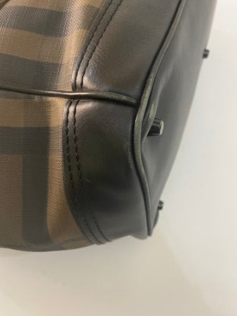 Burberry Smoked House Check Tote Bag