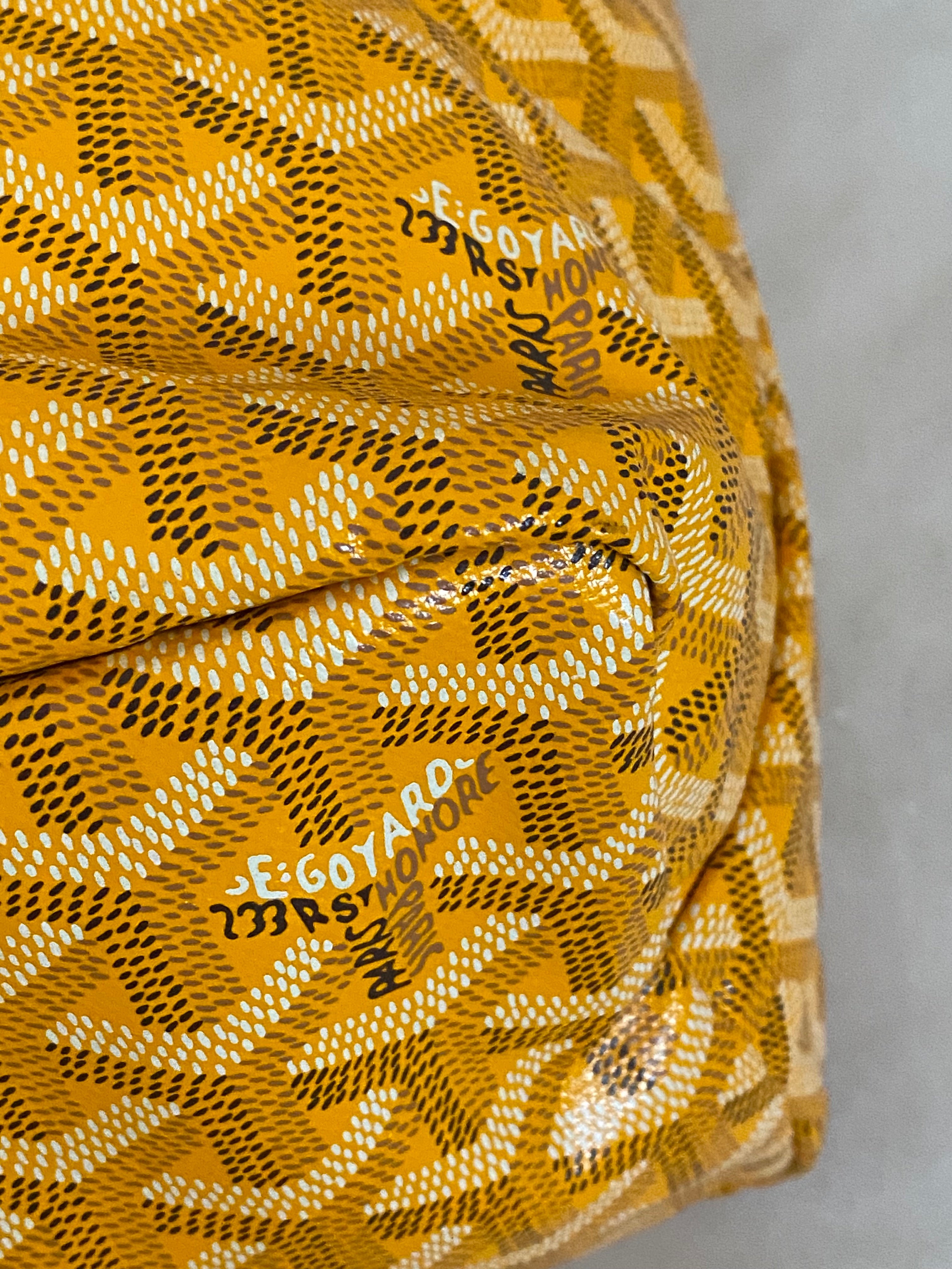 Goyard Yellow Goyardine Saint Louis PM Bag