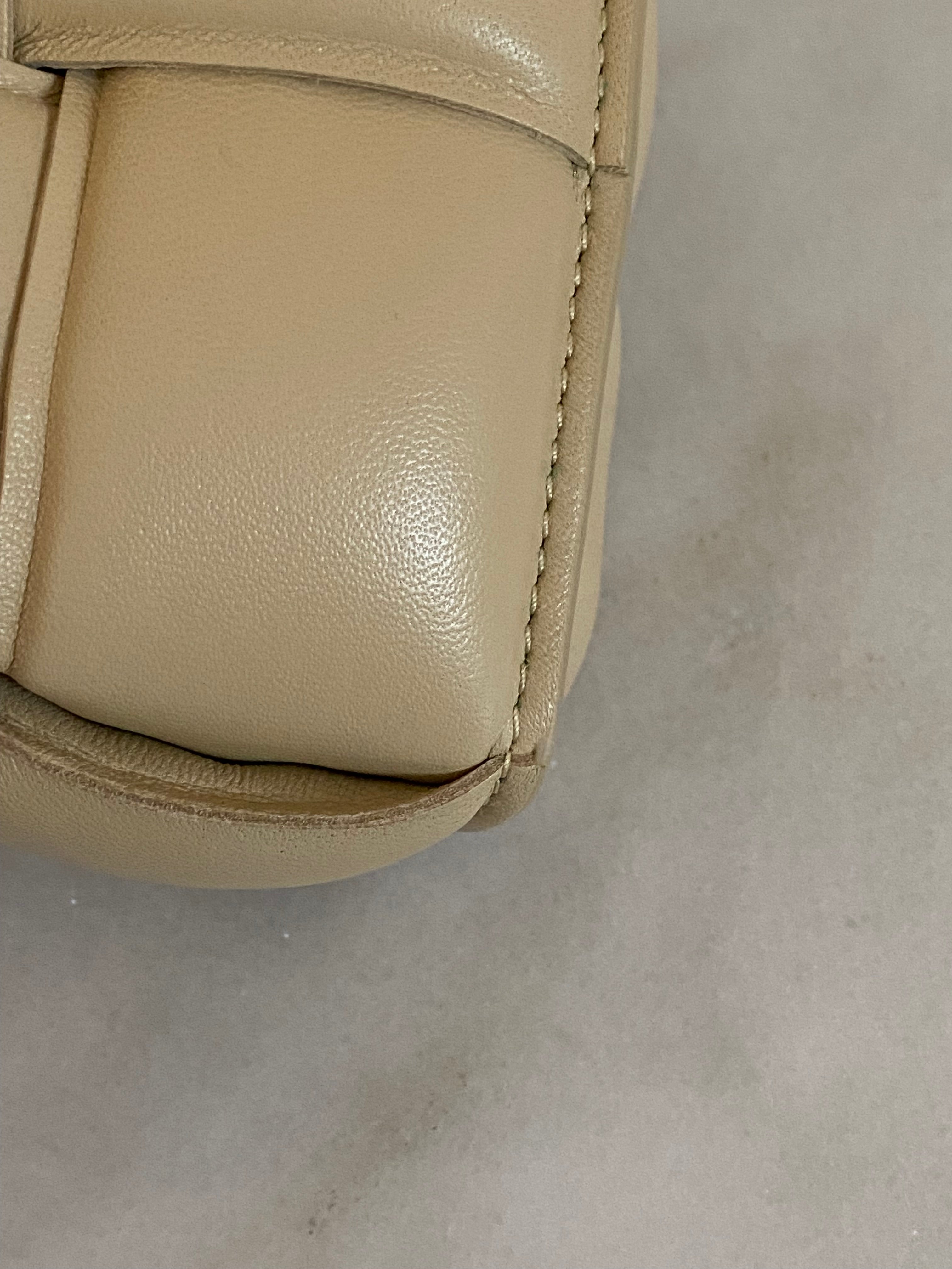 Bottega Veneta Beige Padded Cassette Crossbody Bag