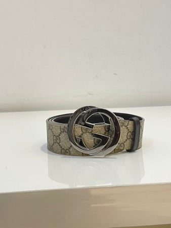 Gucci Bicolor GG Buckle Belt 38