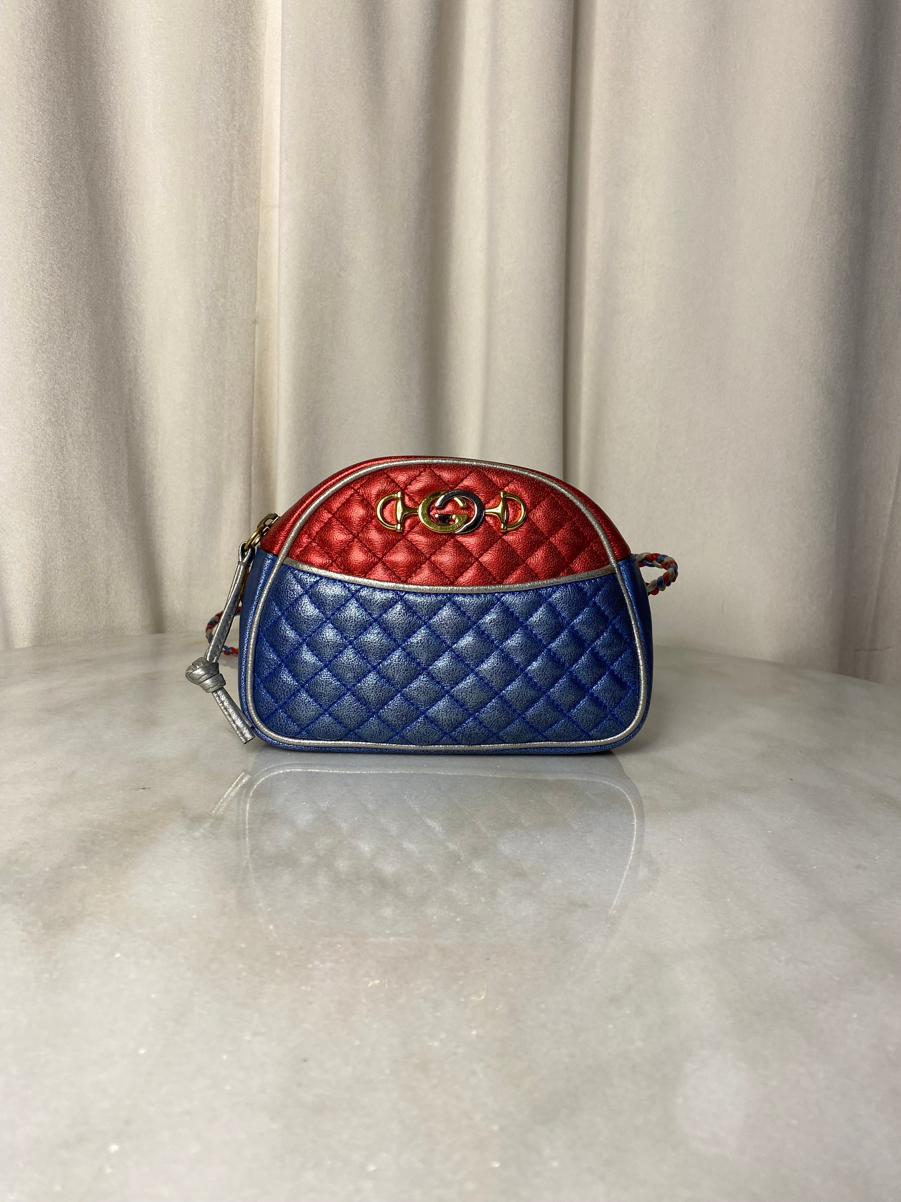 Gucci Metallic Bicolor Trapuntata Crossbody Bag