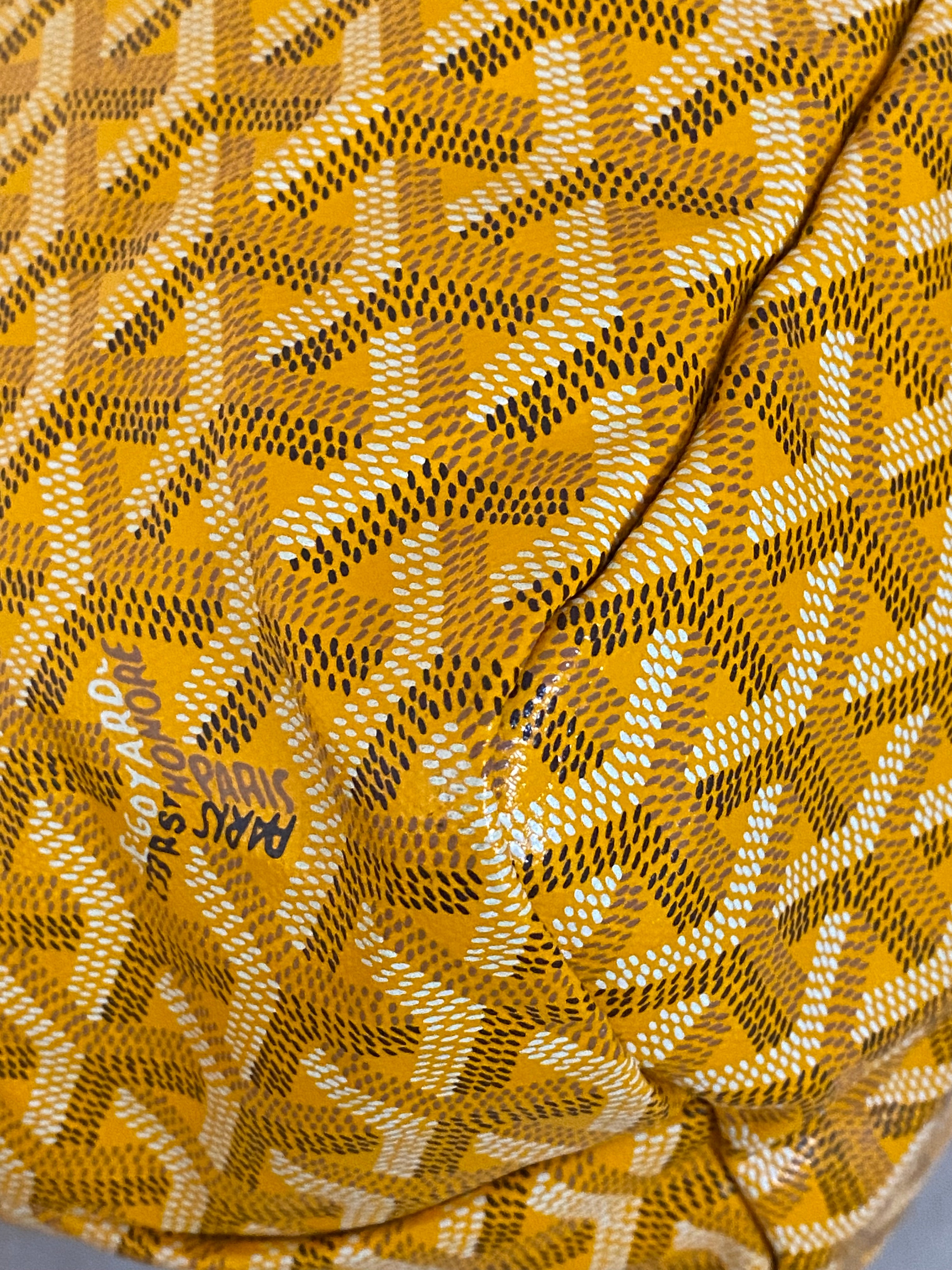 Goyard Yellow Goyardine Saint Louis PM Bag