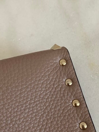 Valentino Nude Envelope Studded Clutch