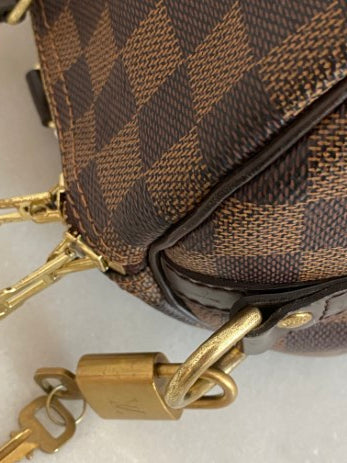 Louis Vuitton Damier Ebene Bandouliere Speedy 30 Bag