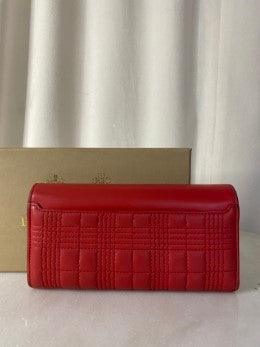 Burberry Red TB Flap Long Wallet