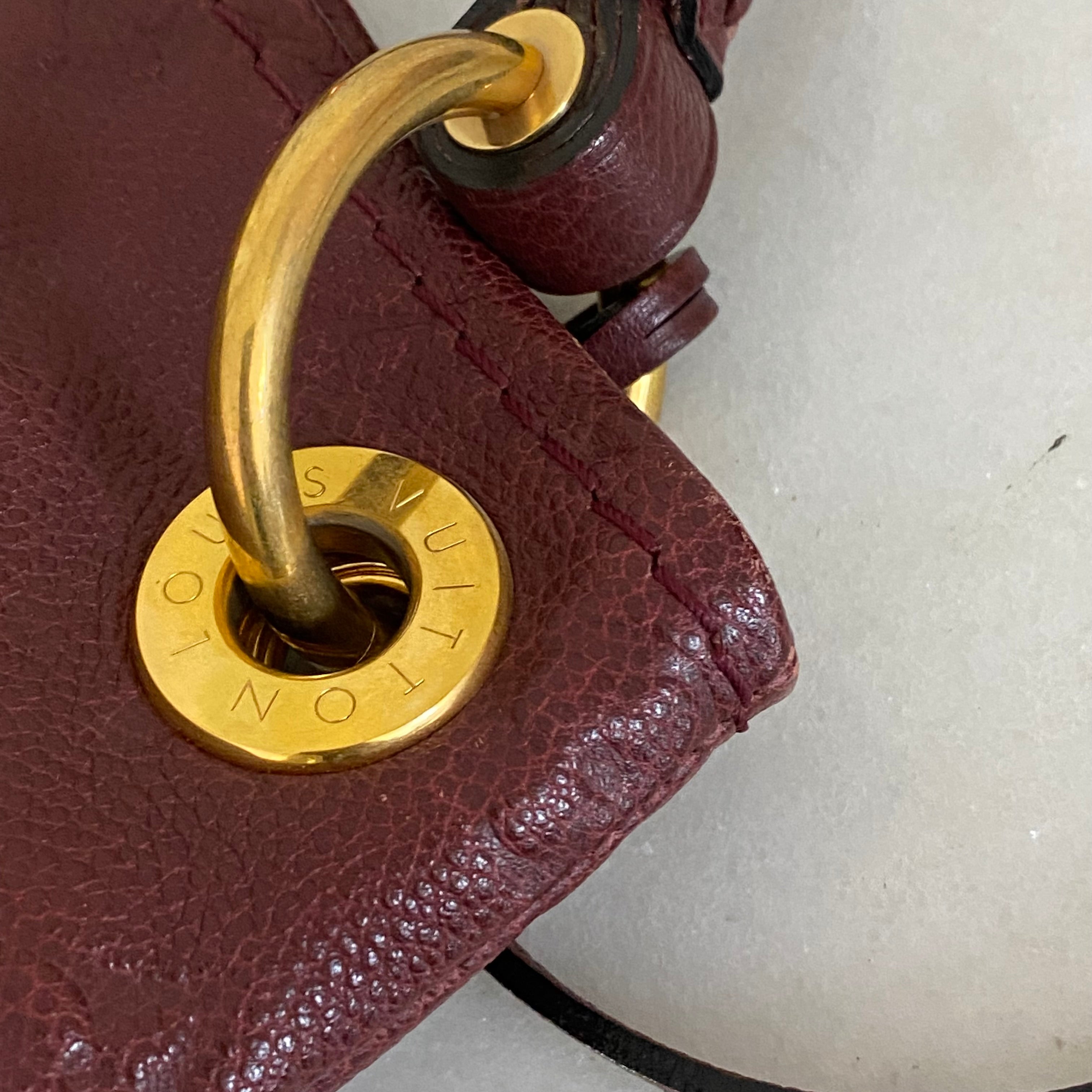 Louis Vuitton Dark Red Monogram Artsy Shoulder Bag