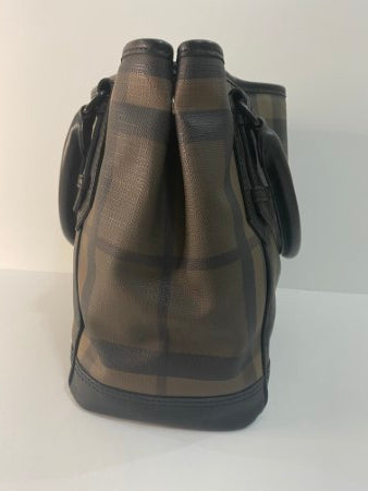 Burberry Smoked House Check Tote Bag