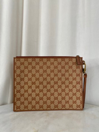 Gucci Beige GG NY Yankees Pouch