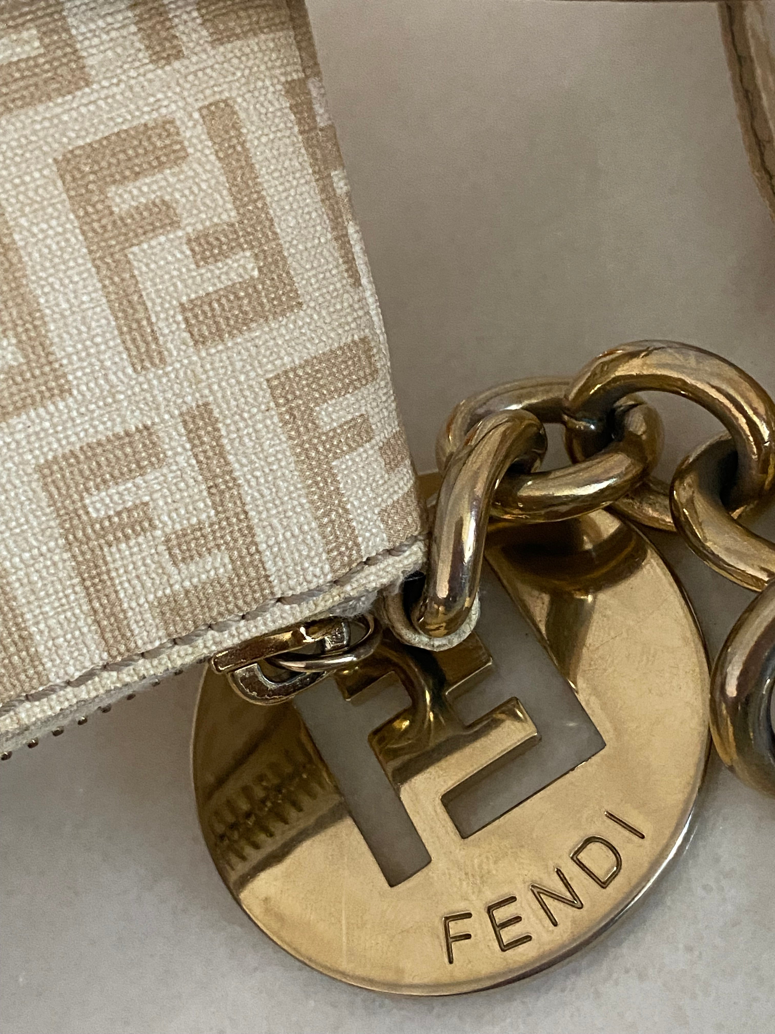 Fendi Beige Zucchino Crossbody Bag