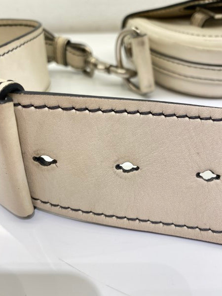 Christian Dior White Mini d'fence Saddle Bag