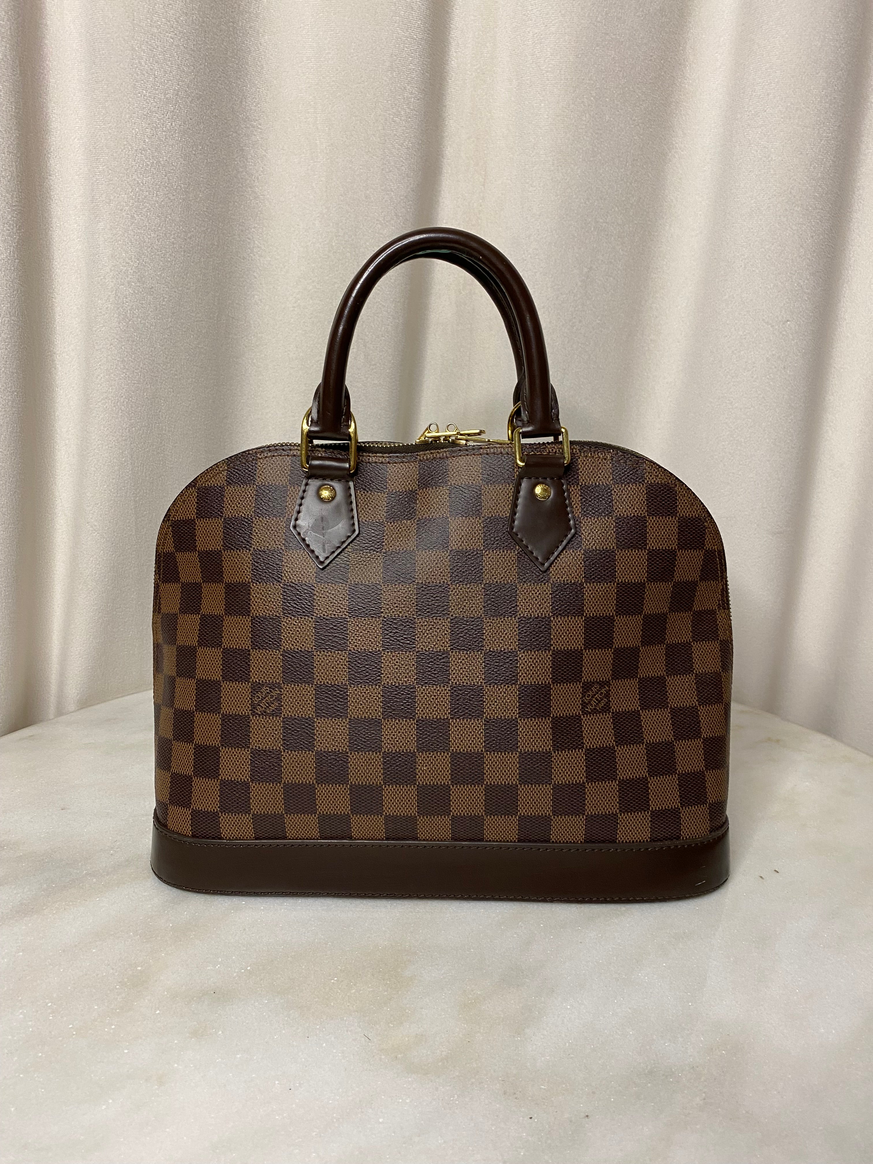 Louis Vuitton Damier Ebene Alma PM Bag