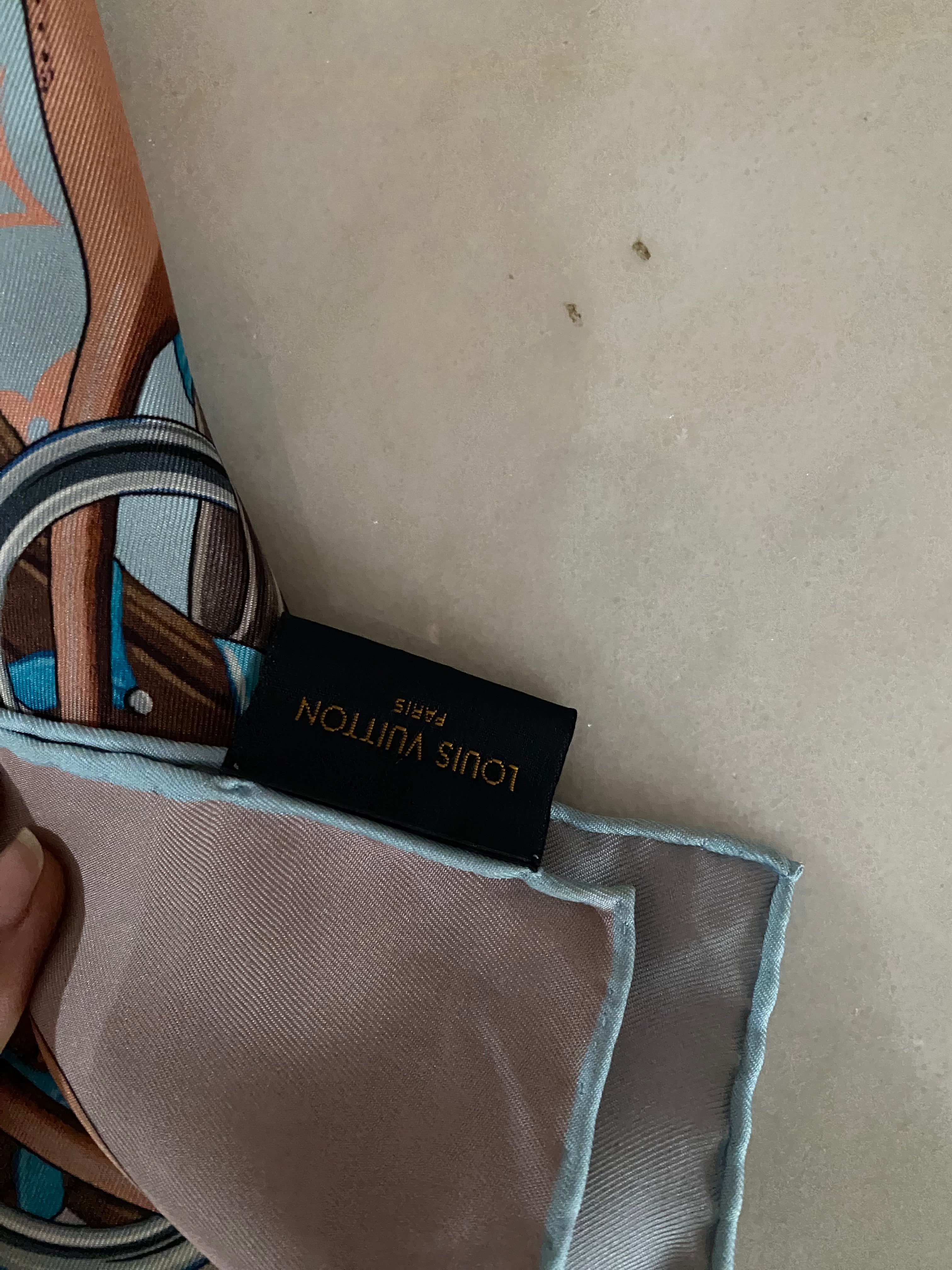 Louis Vuitton Tricolor Silk Scarf