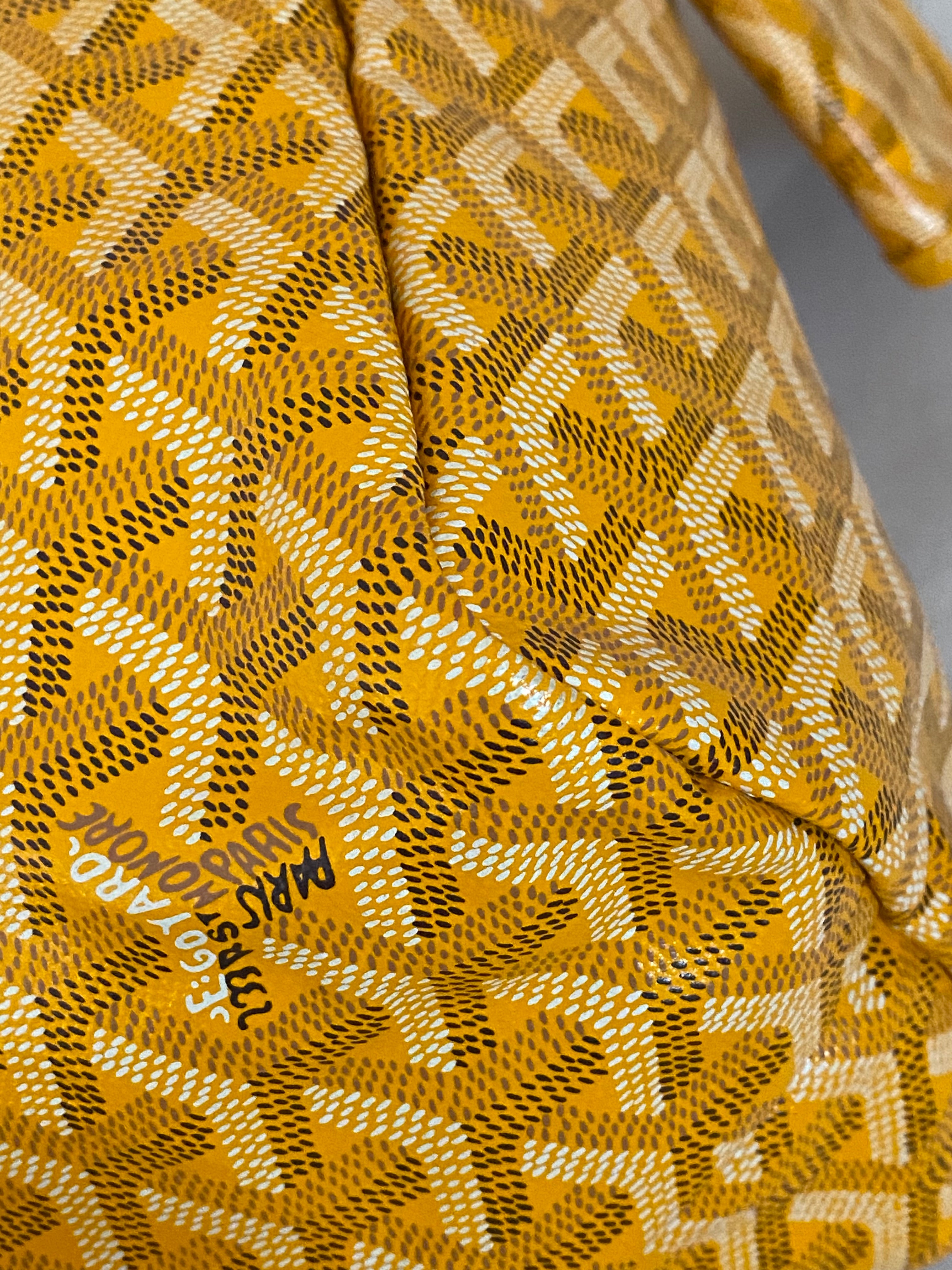 Goyard Yellow Goyardine Saint Louis PM Bag