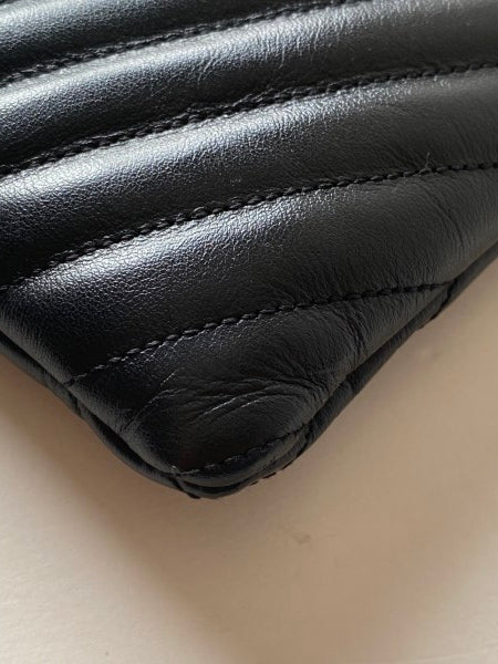 YSL Black Cassandre Medium Classic Clutch