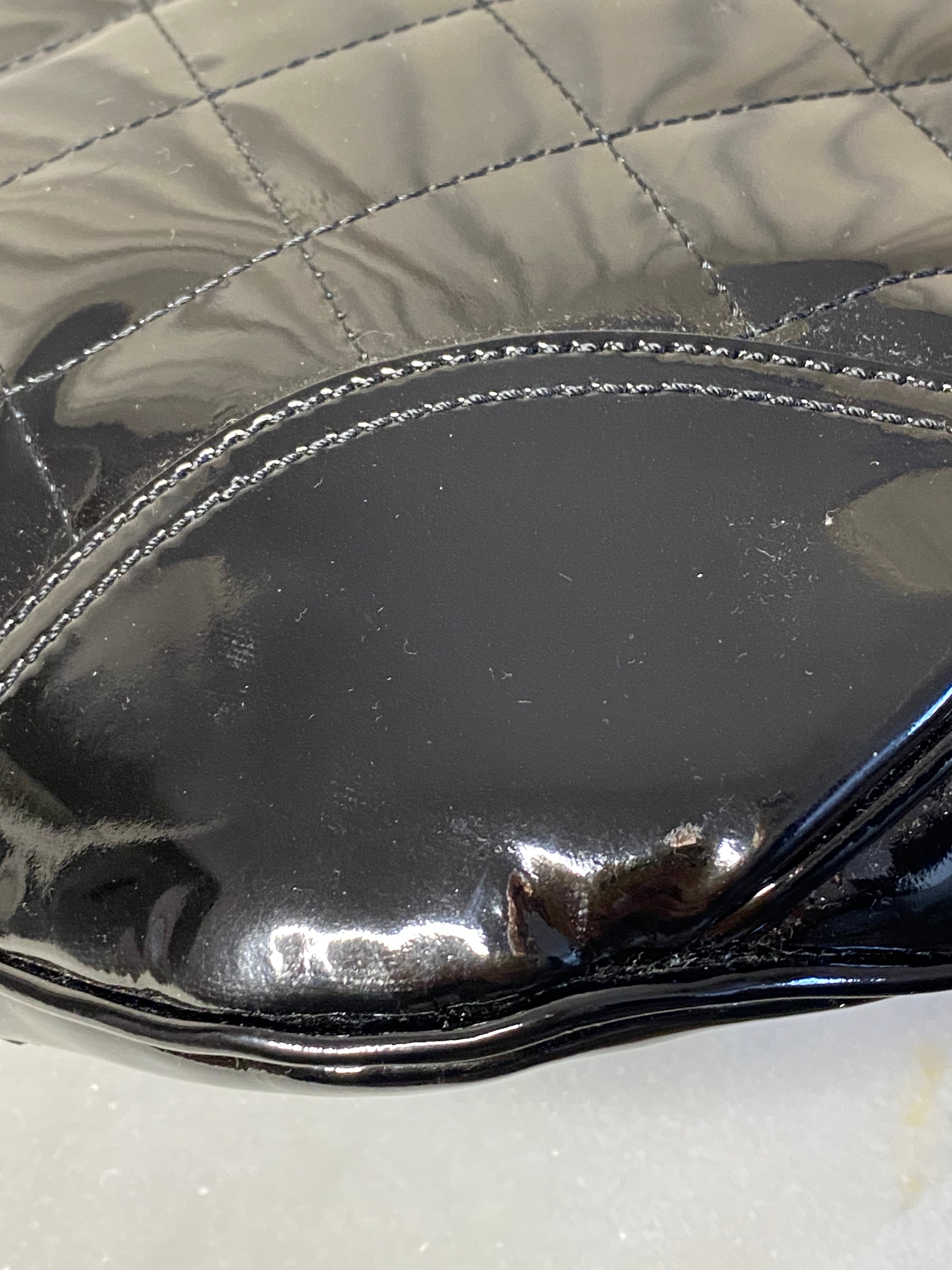 Burberry Black Quilted Hobo Bag