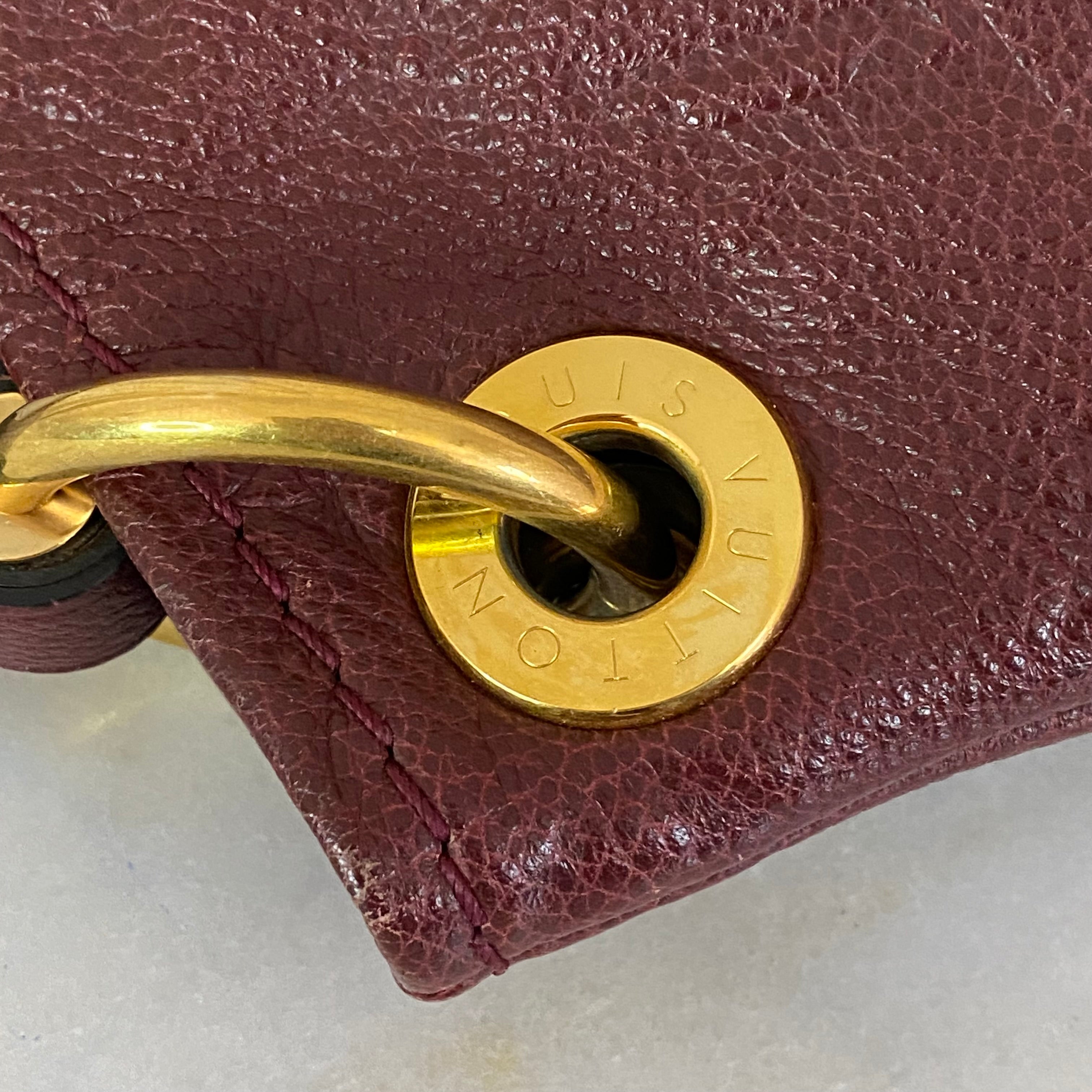 Louis Vuitton Dark Red Monogram Artsy Shoulder Bag