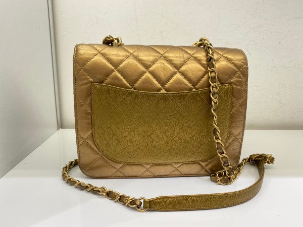 Chanel Metallic Gold Flap Bag