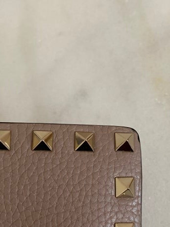 Valentino Nude Envelope Studded Clutch