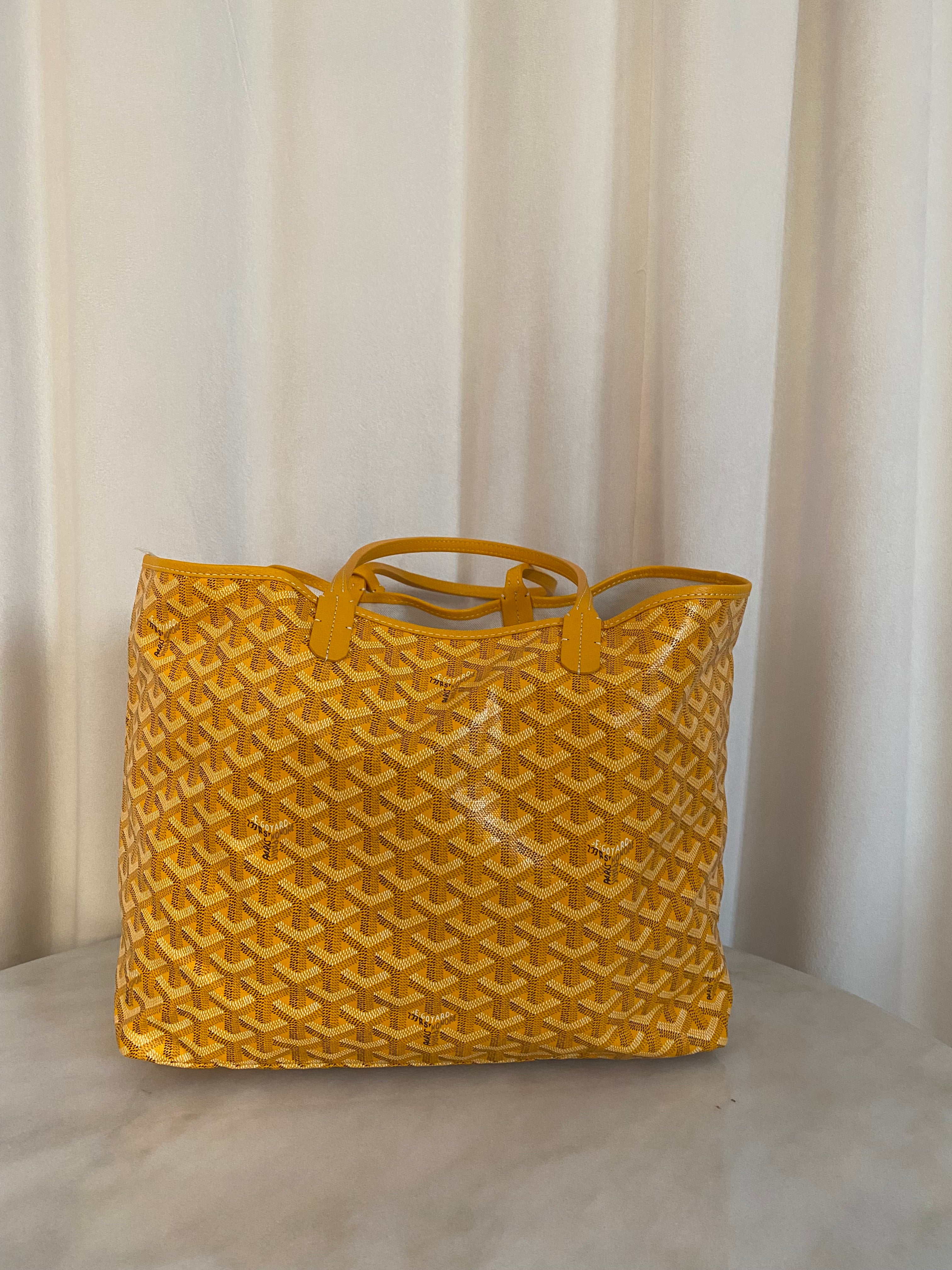 Goyard Yellow Goyardine Saint Louis PM Bag