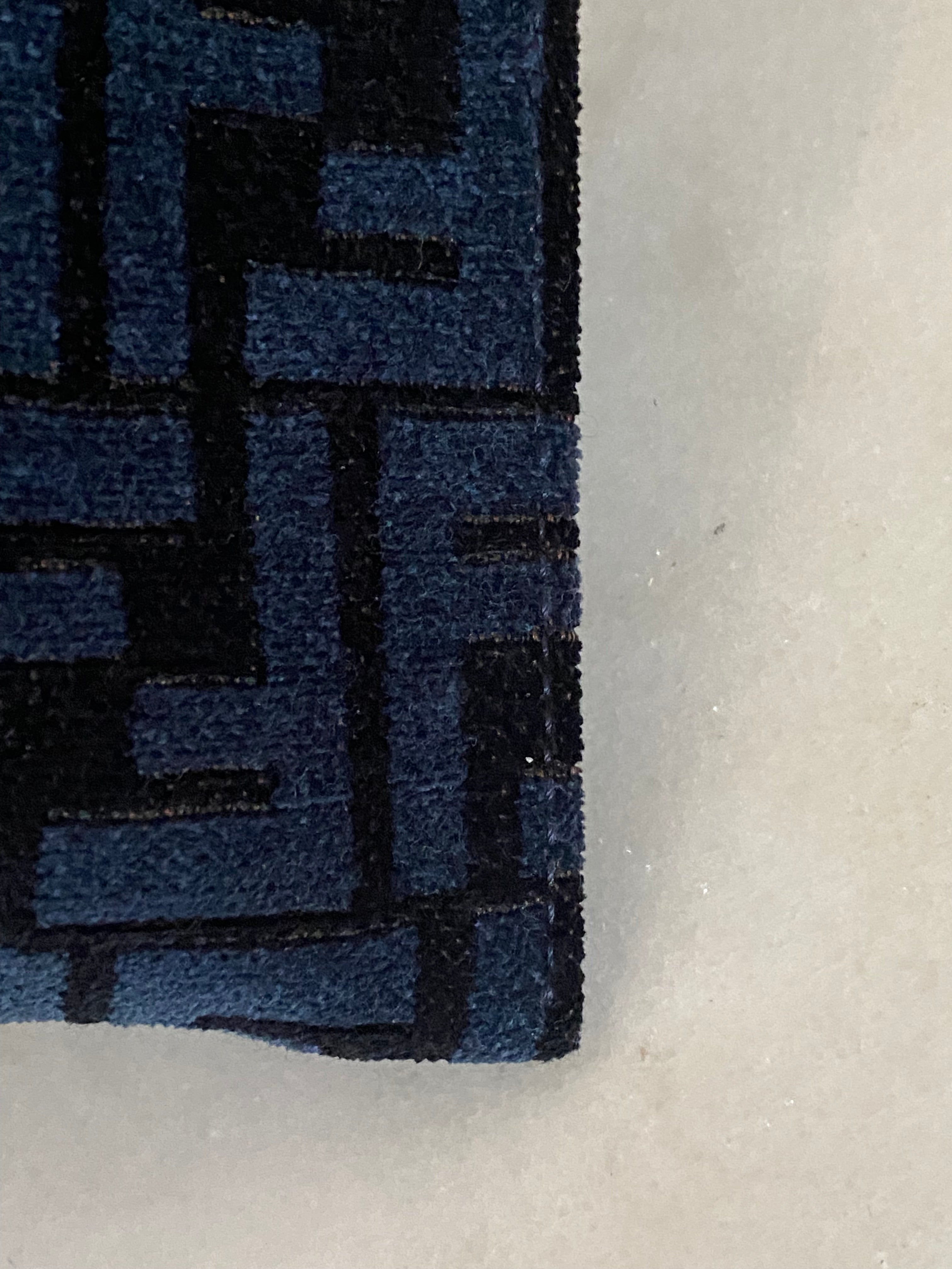 Fendi Bicolor Fabric Velvet Clutch