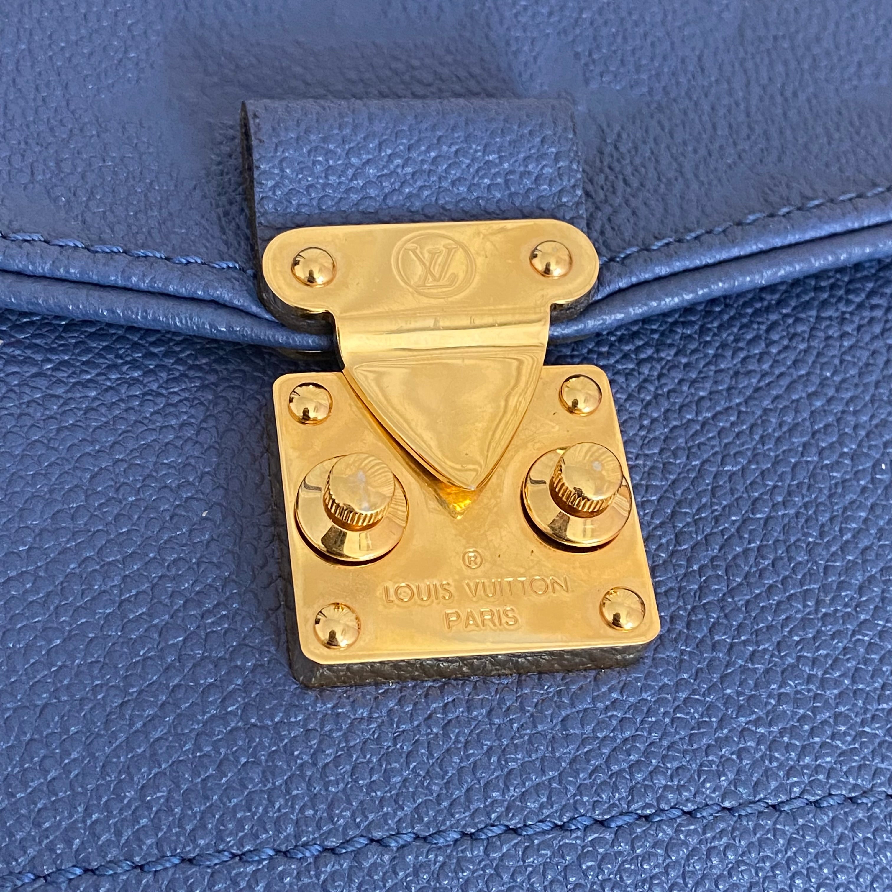 Louis Vuitton Blue Monogram Empreinte St Germain Large Bag