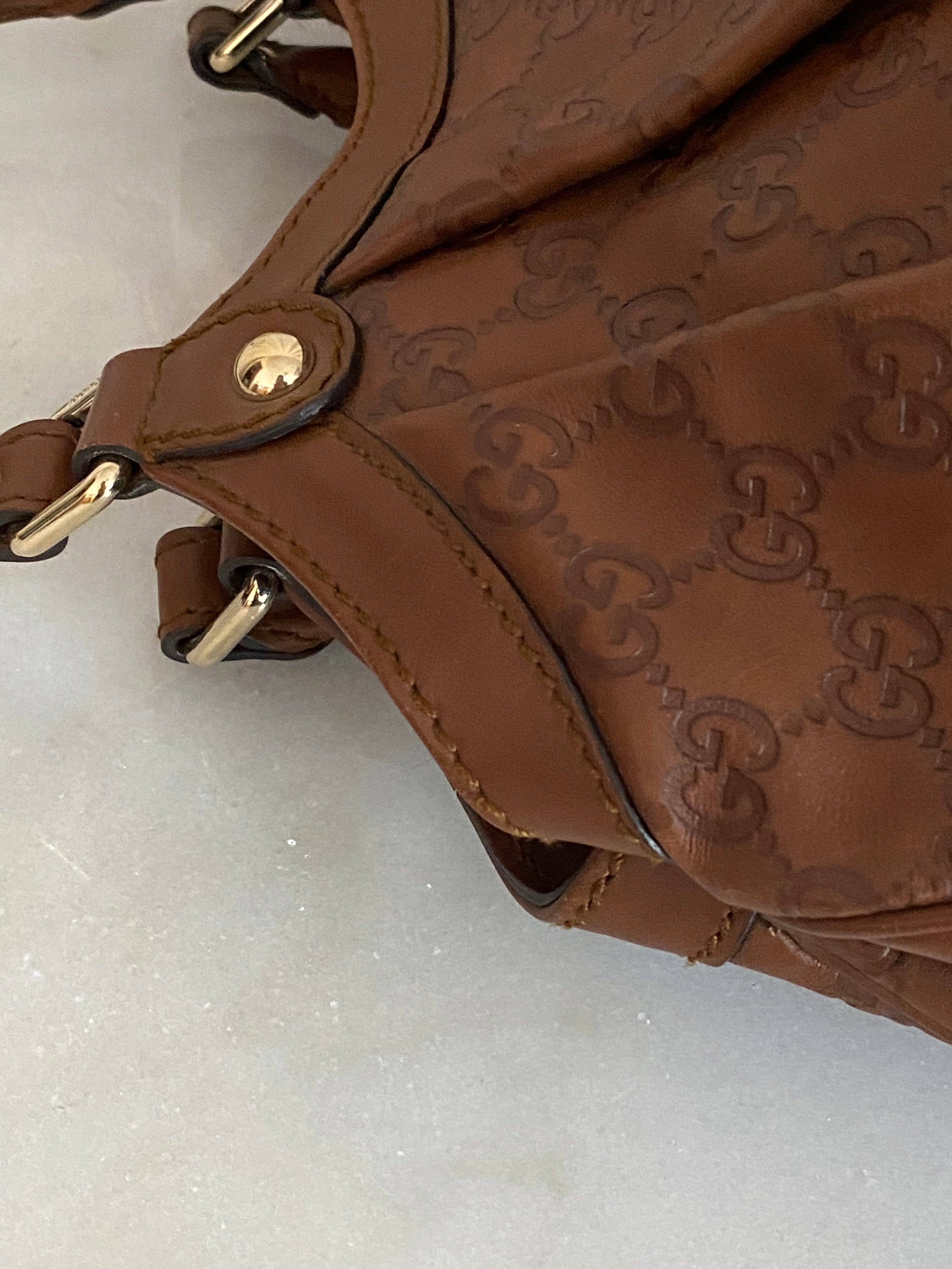 Gucci Brown Sukey Guccissima Tote Bag