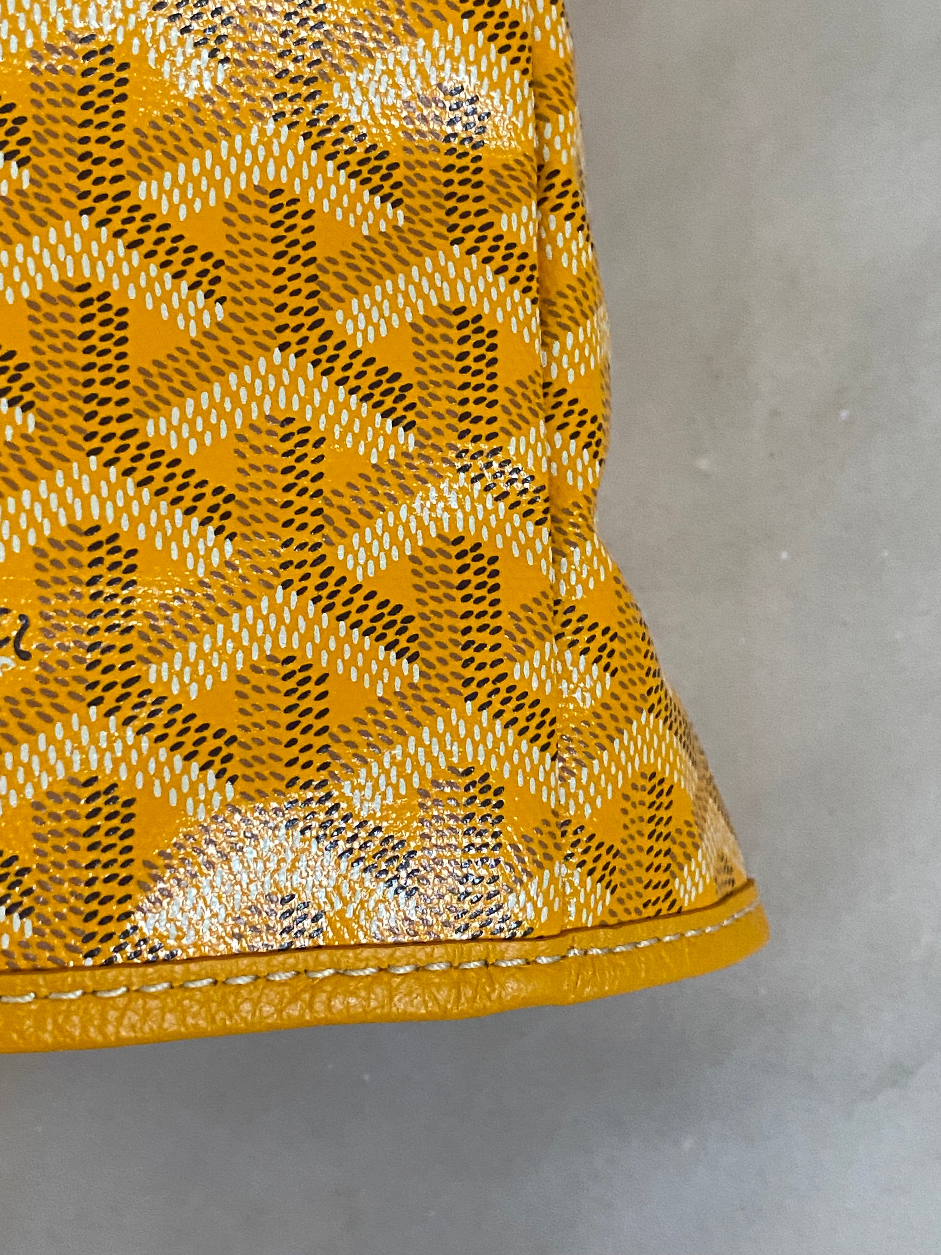 Goyard Yellow Goyardine Saint Louis PM Bag