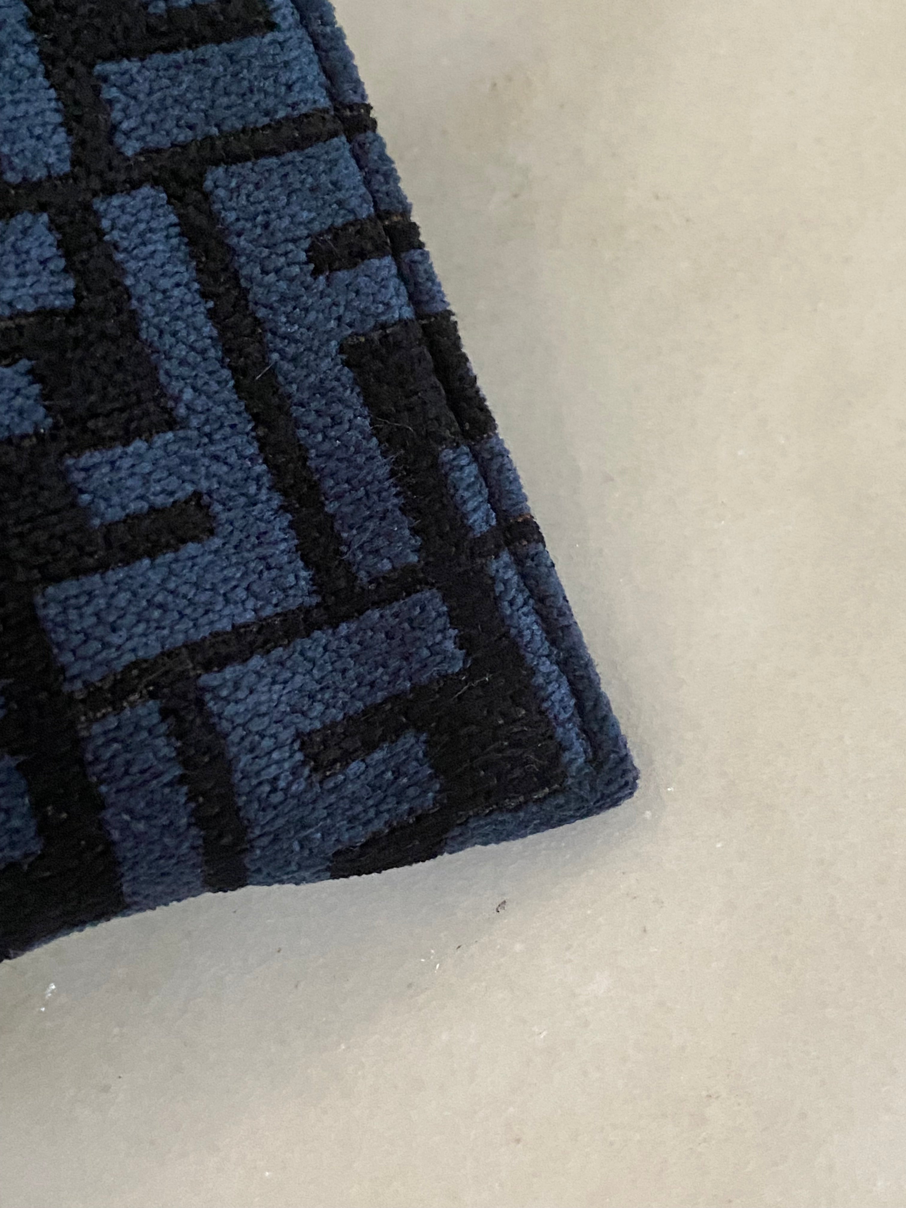 Fendi Bicolor Fabric Velvet Clutch