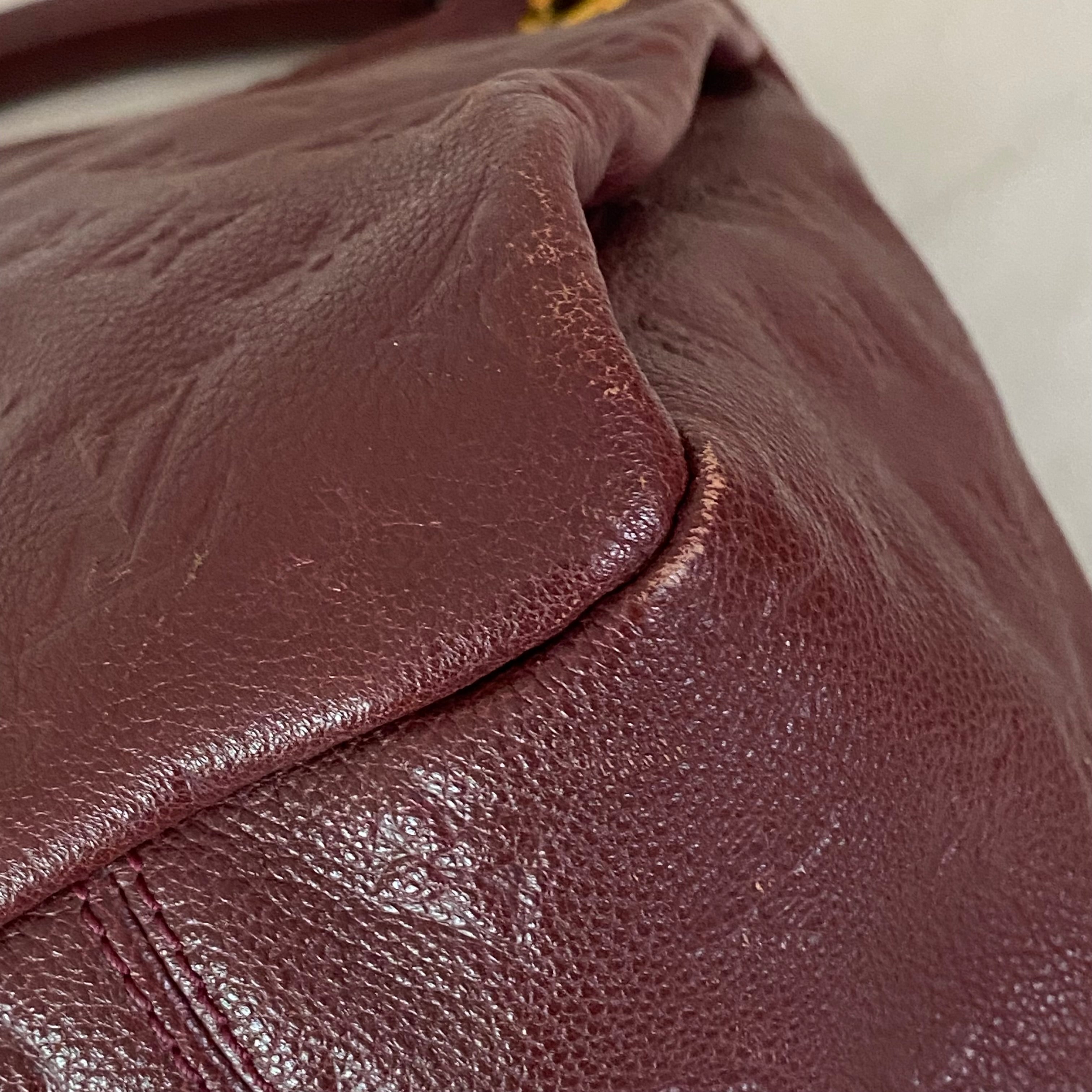 Louis Vuitton Dark Red Monogram Artsy Shoulder Bag