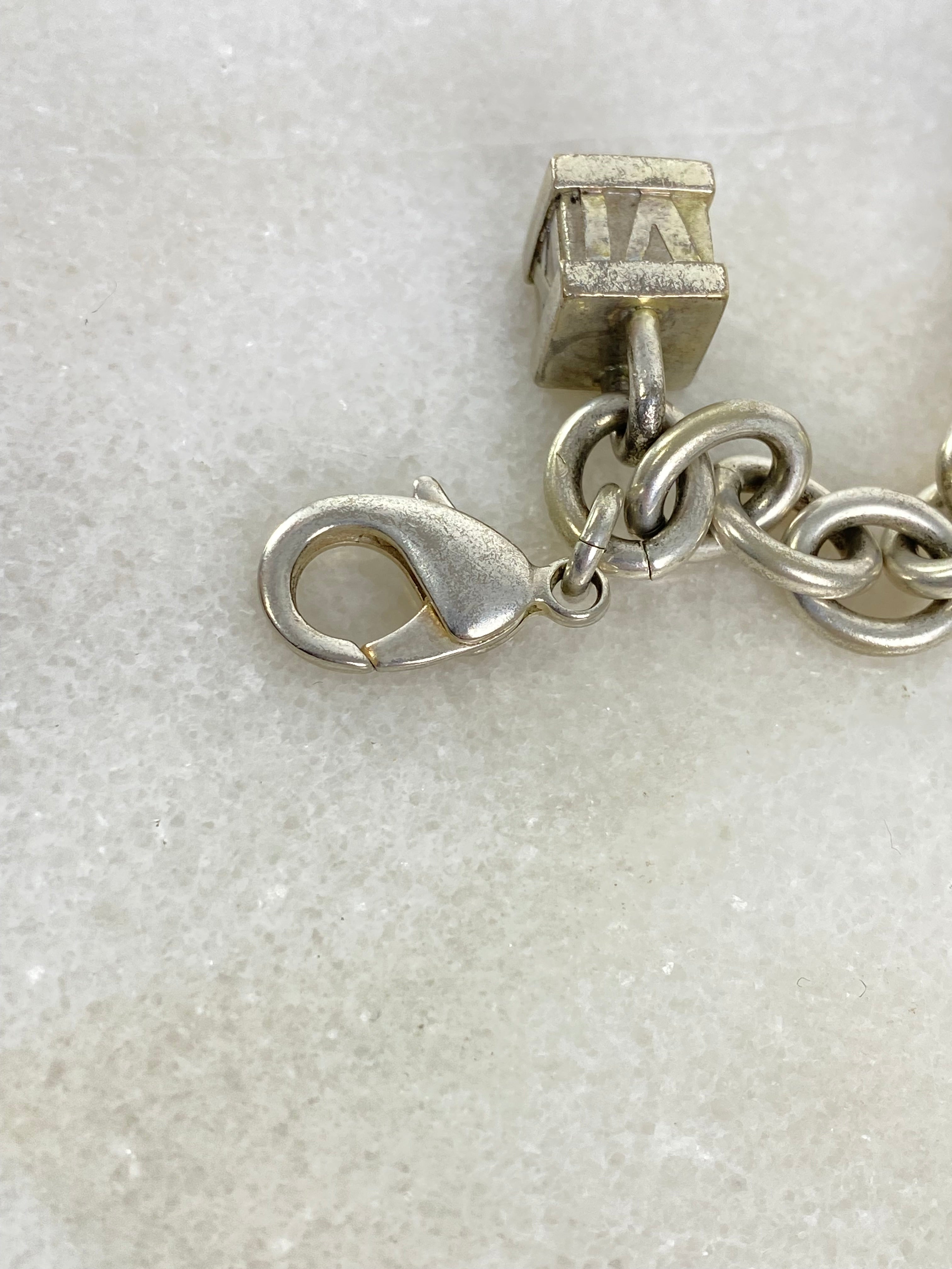 Tiffany & Co Silver Lock Heart Bracelet