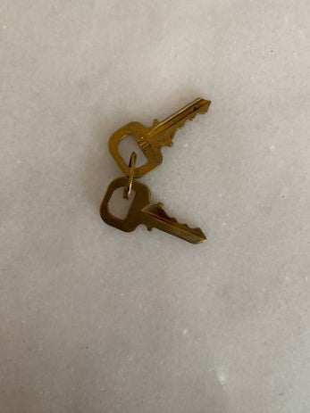 Louis Vuitton Gold Lock and Key Set