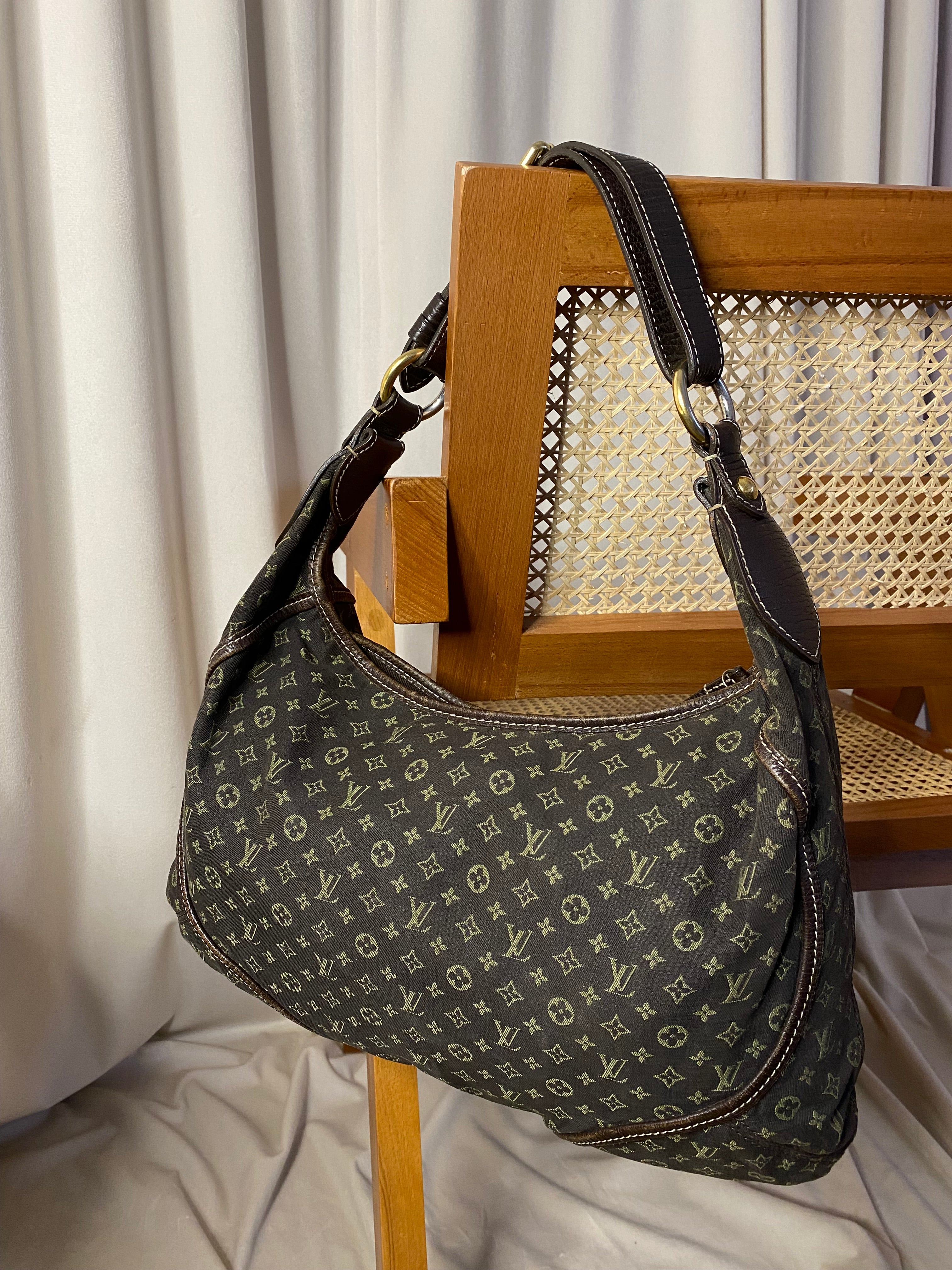 Louis Vuitton Brown Monogram Mini Lin Manon Shoulder Bag