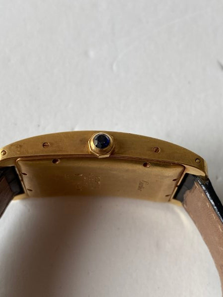 Cartier 18K Yellow Gold Tank Americaine Watch