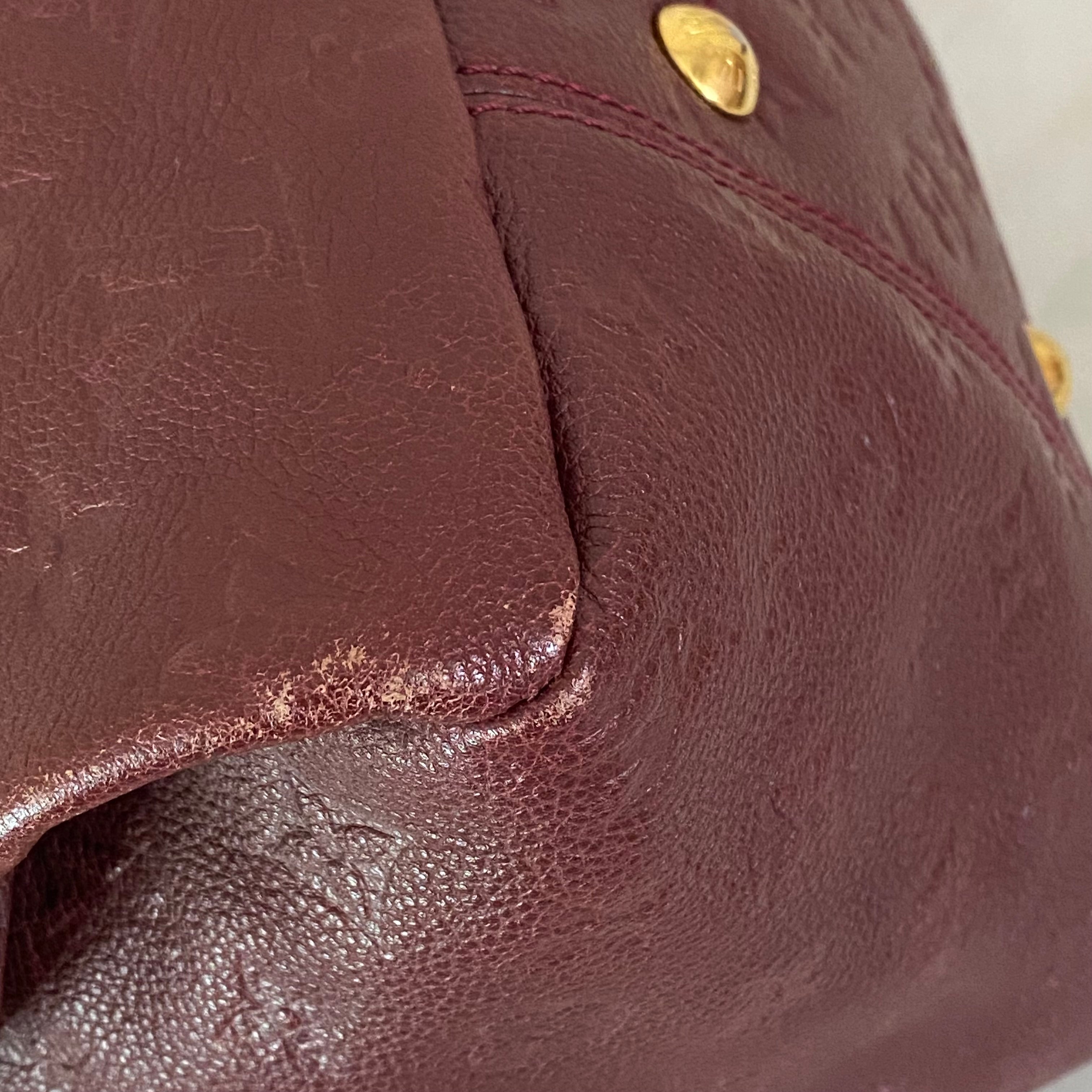 Louis Vuitton Dark Red Monogram Artsy Shoulder Bag