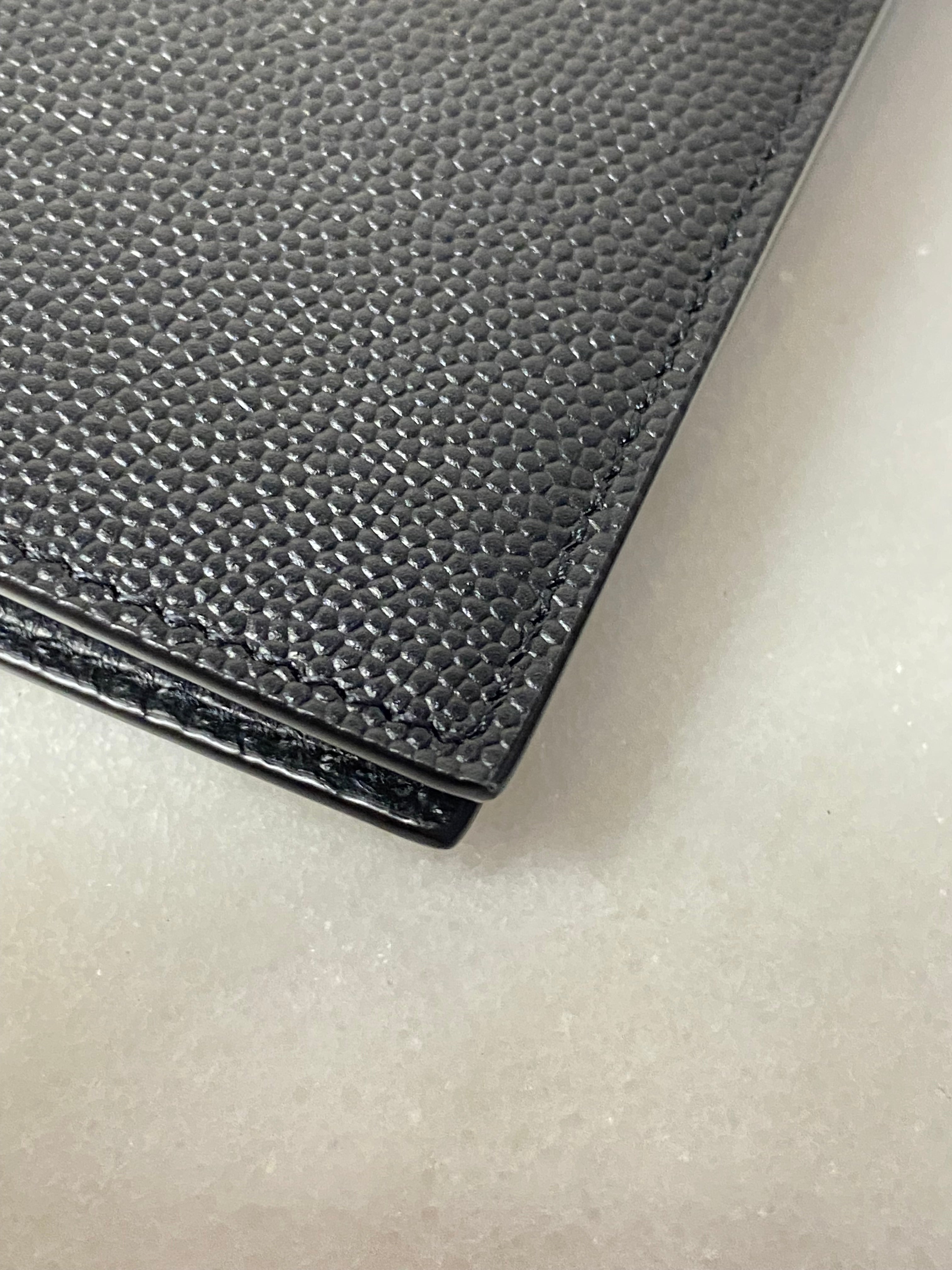 YSL Black Passport Holder