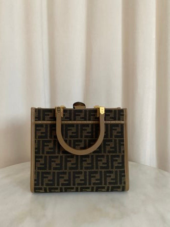 Fendi Brown FF Sunshine Small Bag