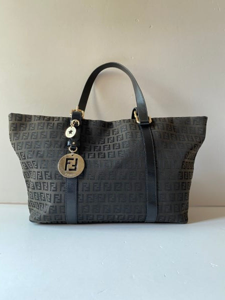 Fendi Black FF Shoulder Bag