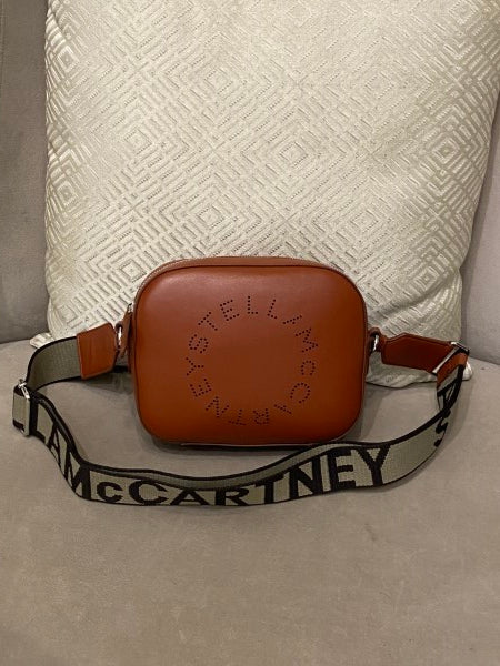 Stella Mccartney Brown Logo Mini Bag