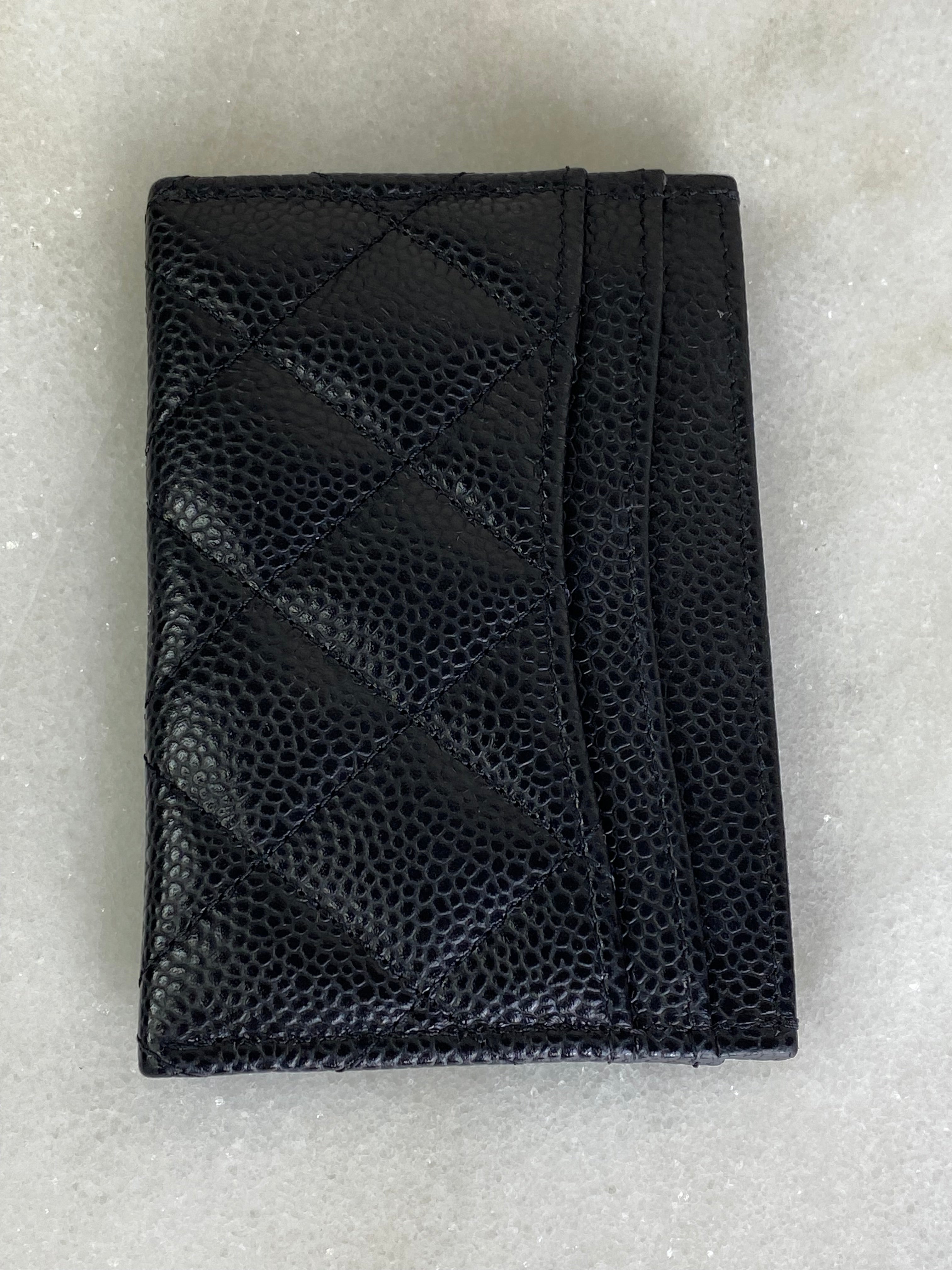 Chanel Black CC Logo Small Card Holder