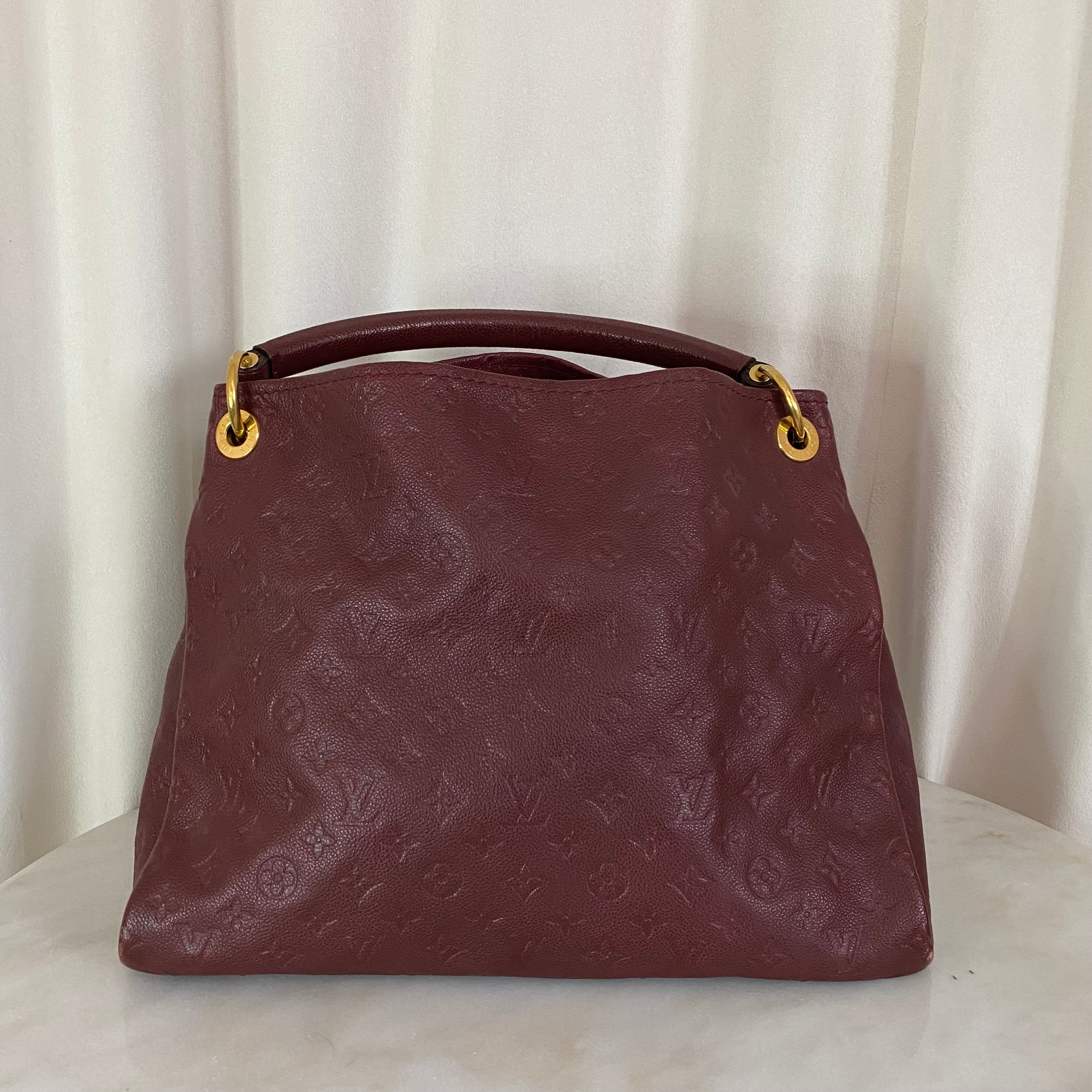 Louis Vuitton Dark Red Monogram Artsy Shoulder Bag