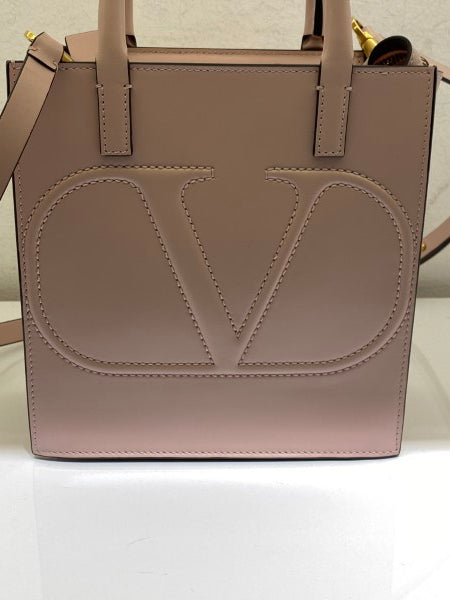 Valentino Powder Pink Vlogo Walk Bag